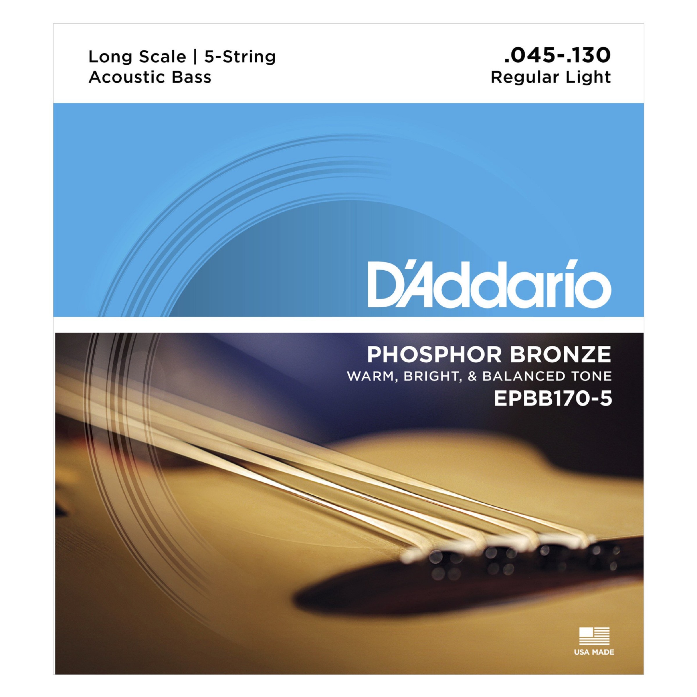 DAddario EPBB-170-5 Satz 045-130 Phosphor Bronze