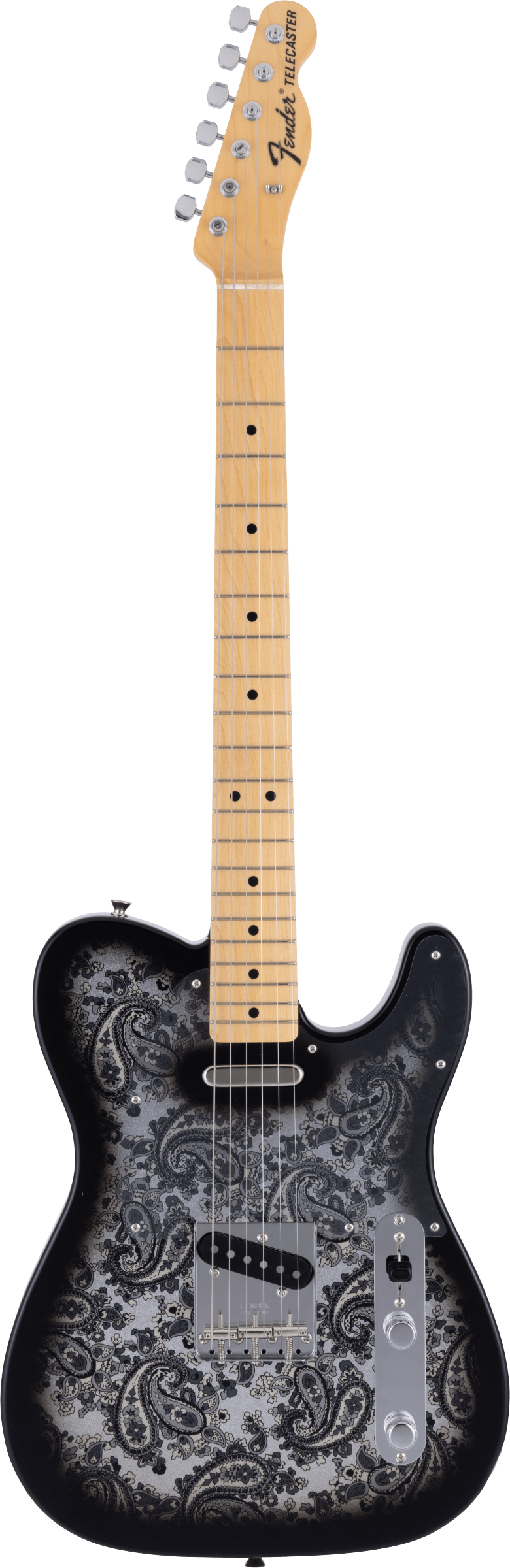 FENDER LTD TELE MN BLACK PAISLEY JP-25