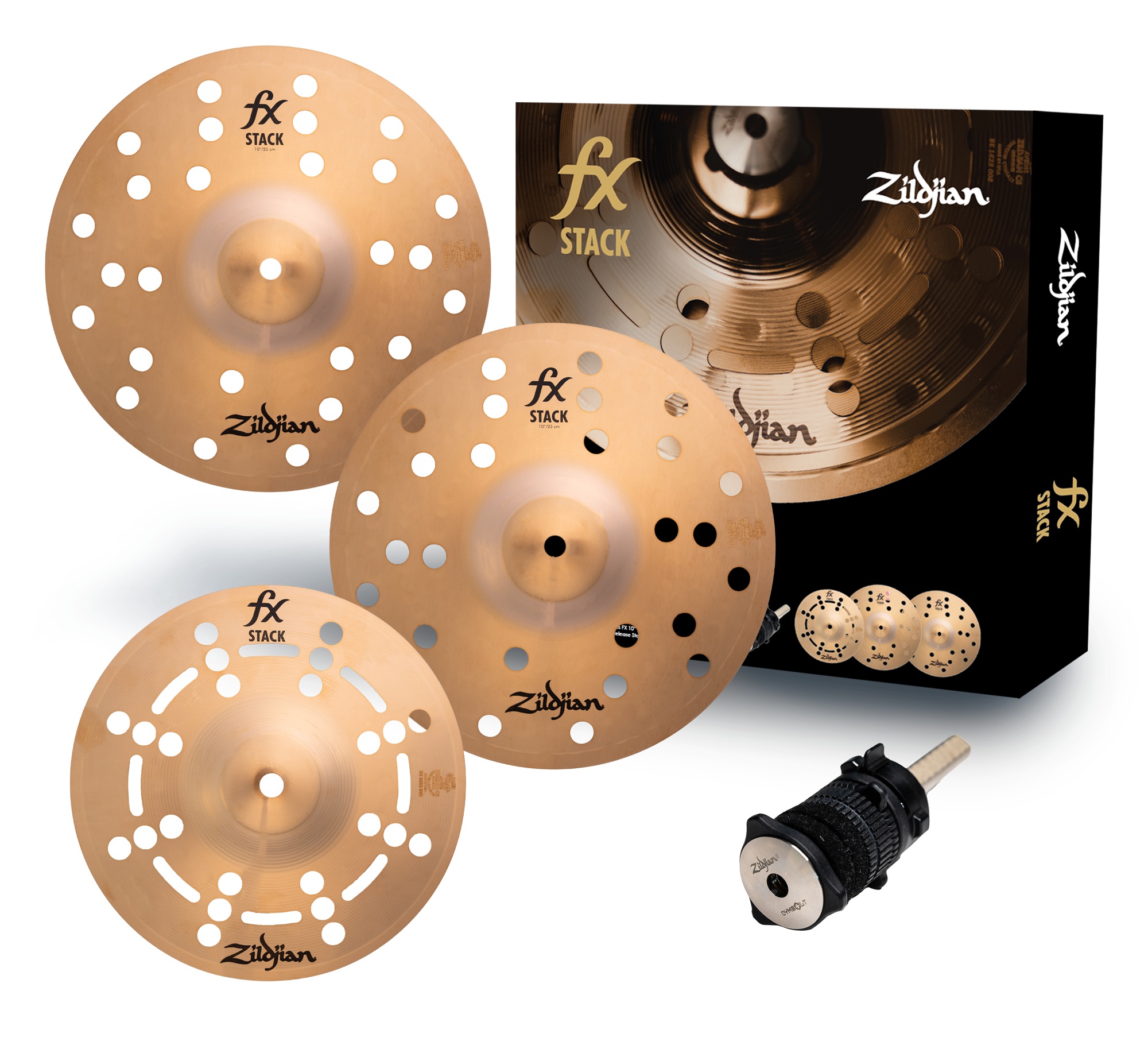 Zildjian Effect FX 10" Stack traditional mit Cymbolt