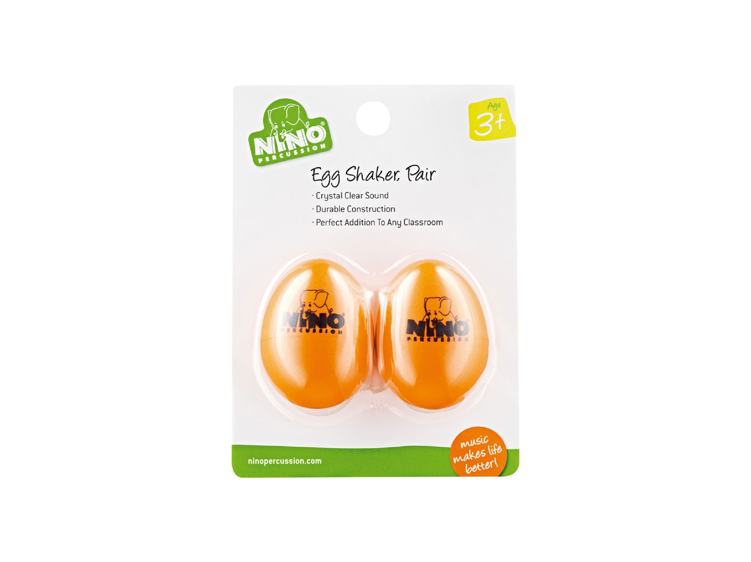 Nino NINO540OR-2 Egg Shaker 2er Set Orange