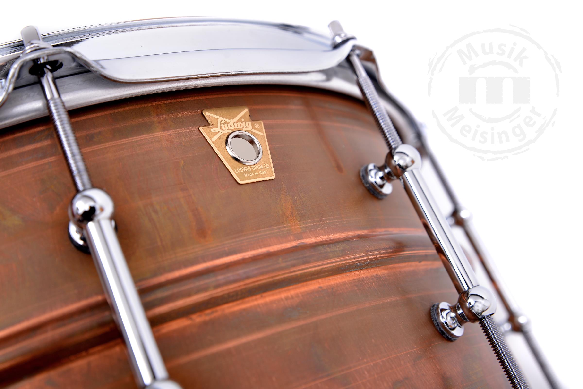 Ludwig LC663T Copperphonic Raw Snare