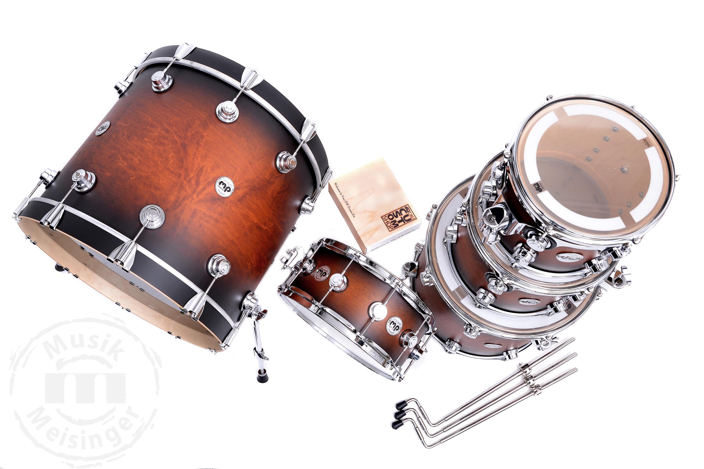 dw Collectors 22B/10T/12T/16F/14S Tobacco To Ebony Burst