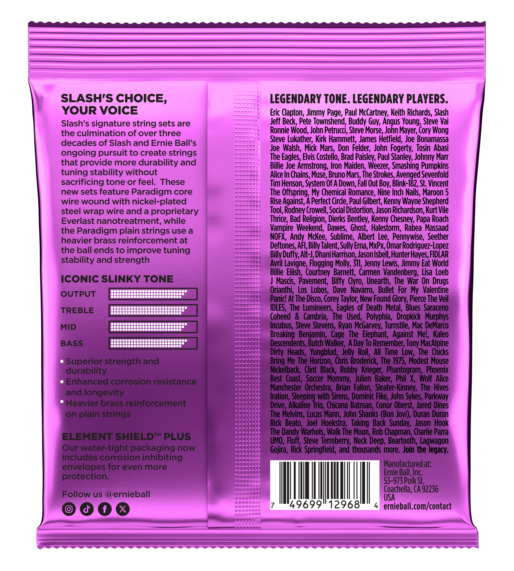 ERNIE BALL 2200 Slash Signature