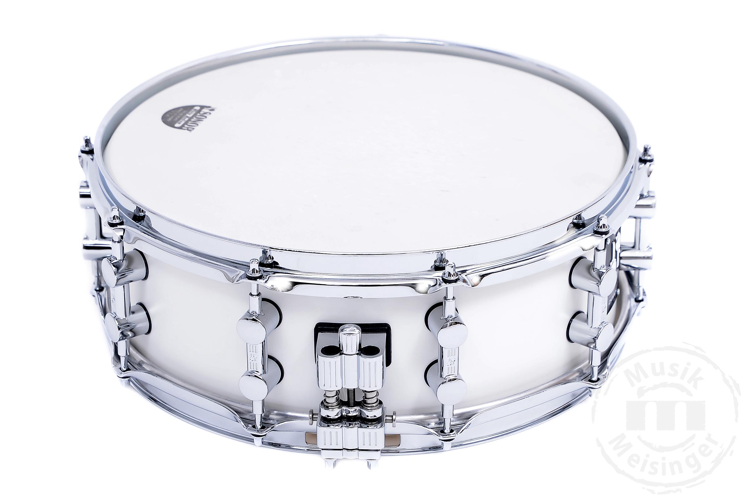 Sonor SQ1 14x5 Snare Satin Pure White Sonor SQ1 14x5 Snare Satin Pure White