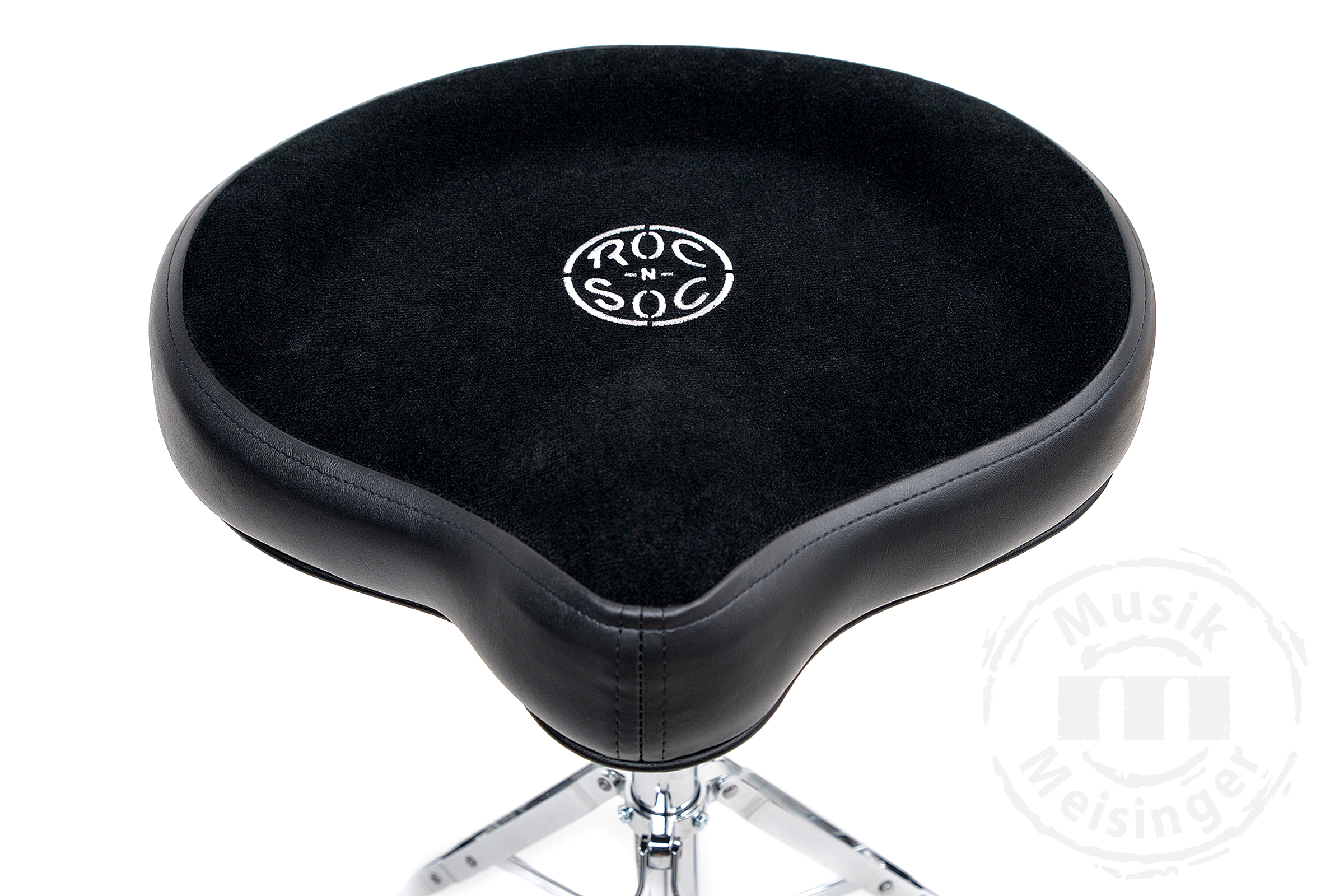 ROC-N-SOC Nitro Throne Sattel Retro Schwarz (extra hoch)