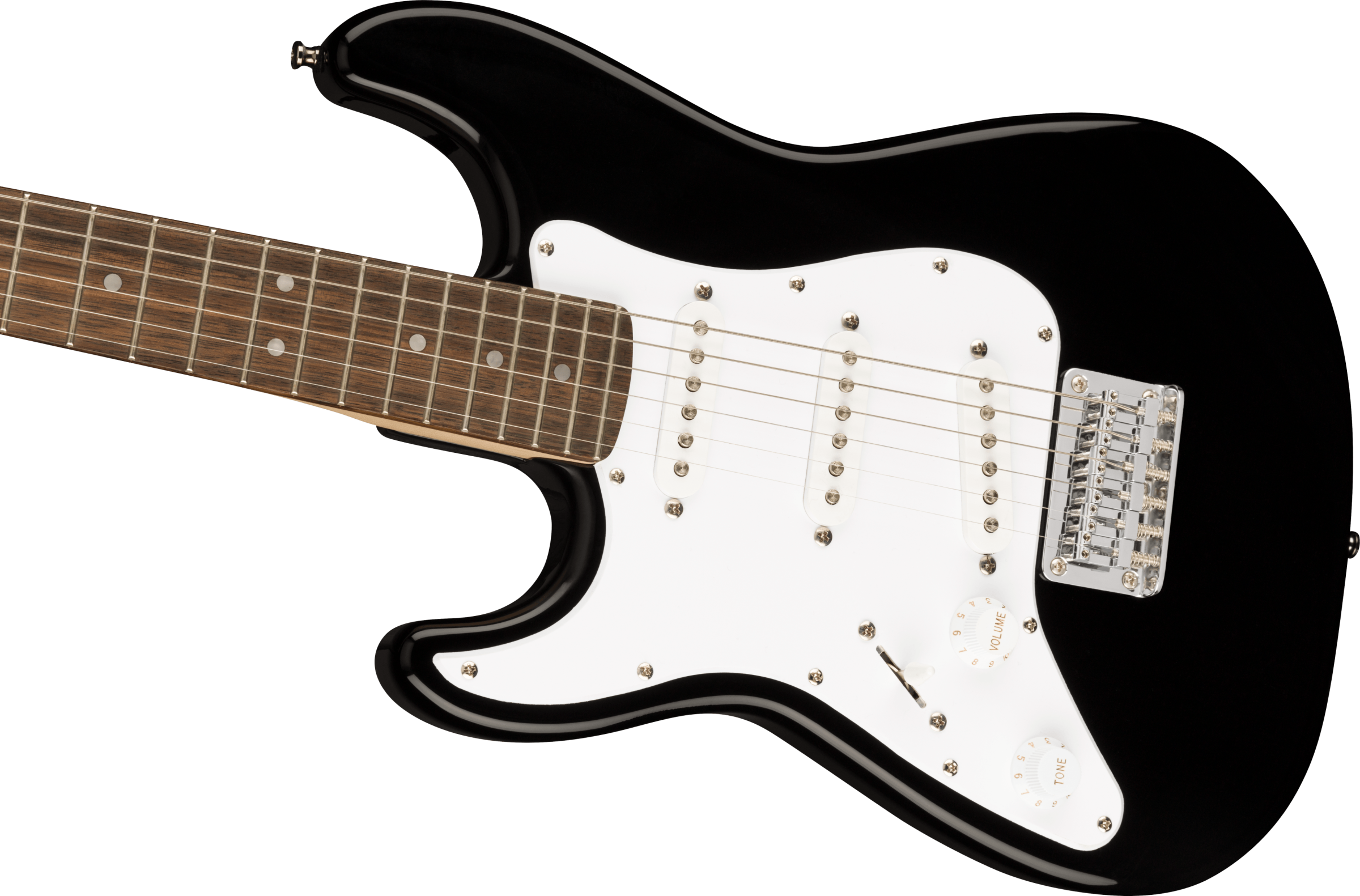 SQUIER MINI STRAT LH LRL WPG BLK SQUIER MINI STRAT LH LRL WPG BLK