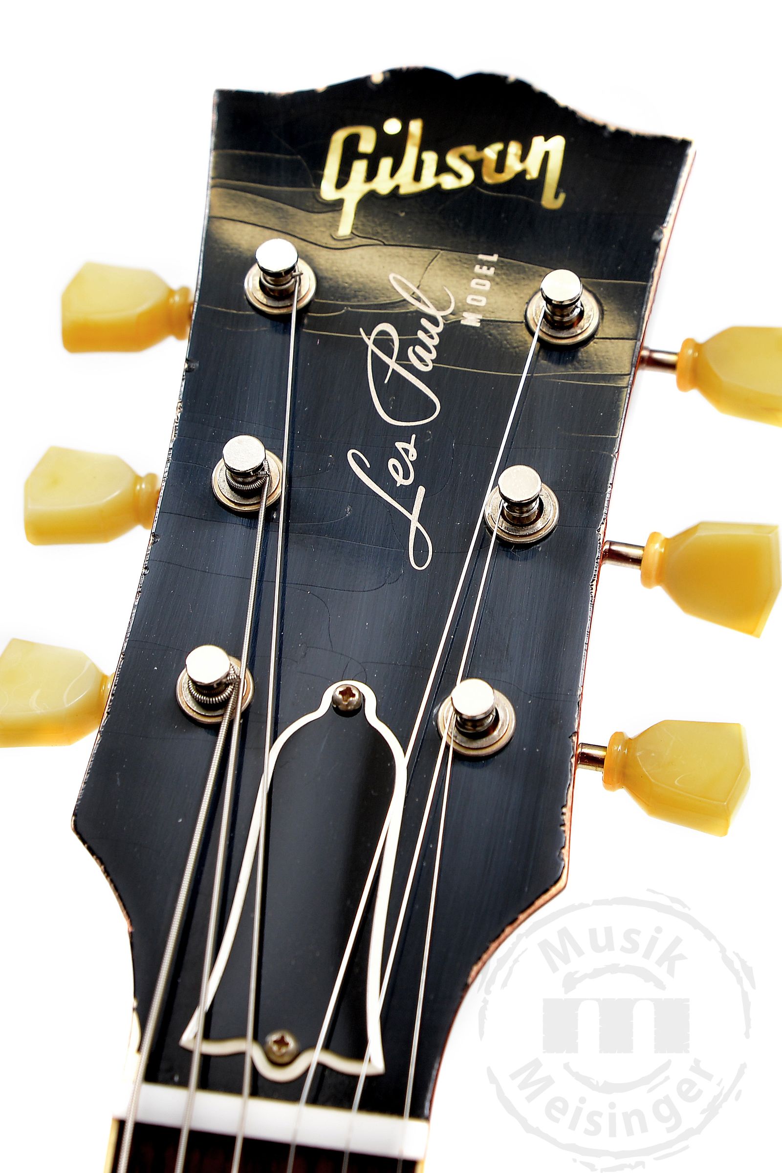 GIBSON Custom LE 1959 Les Paul Standard Reissue with Birdseye Maple Top, Light Aged, Peach Tea Burst
