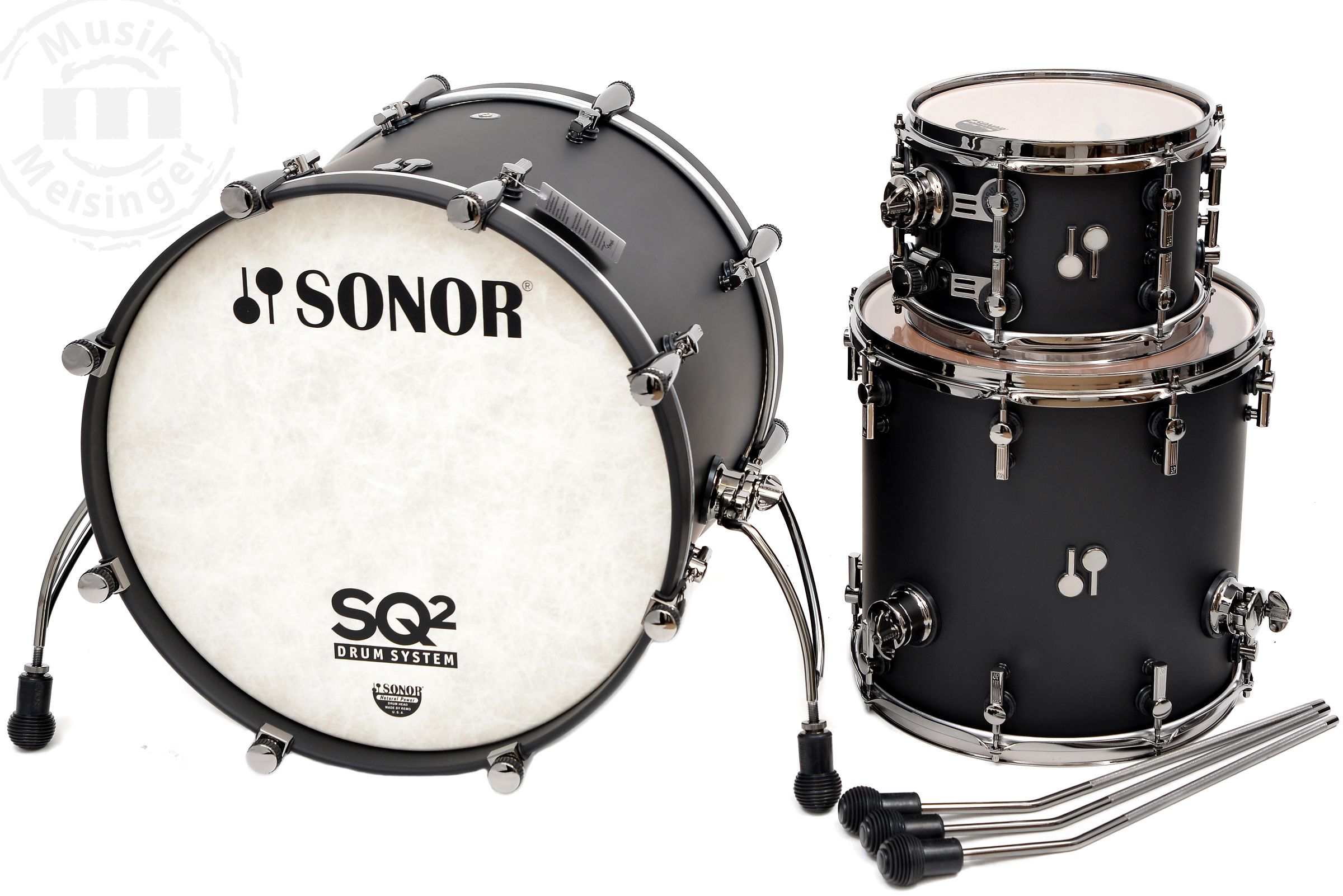 Sonor SQ2 20B/10T/14FT Shellset  Dark Satin