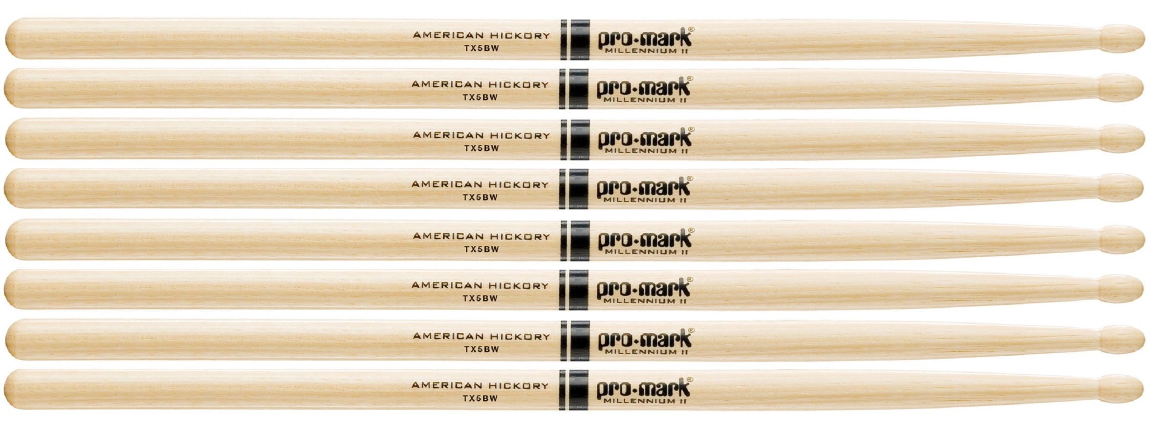 Pro Mark TX5BW-4P Hickory 5B Wood Tip 4er Pack