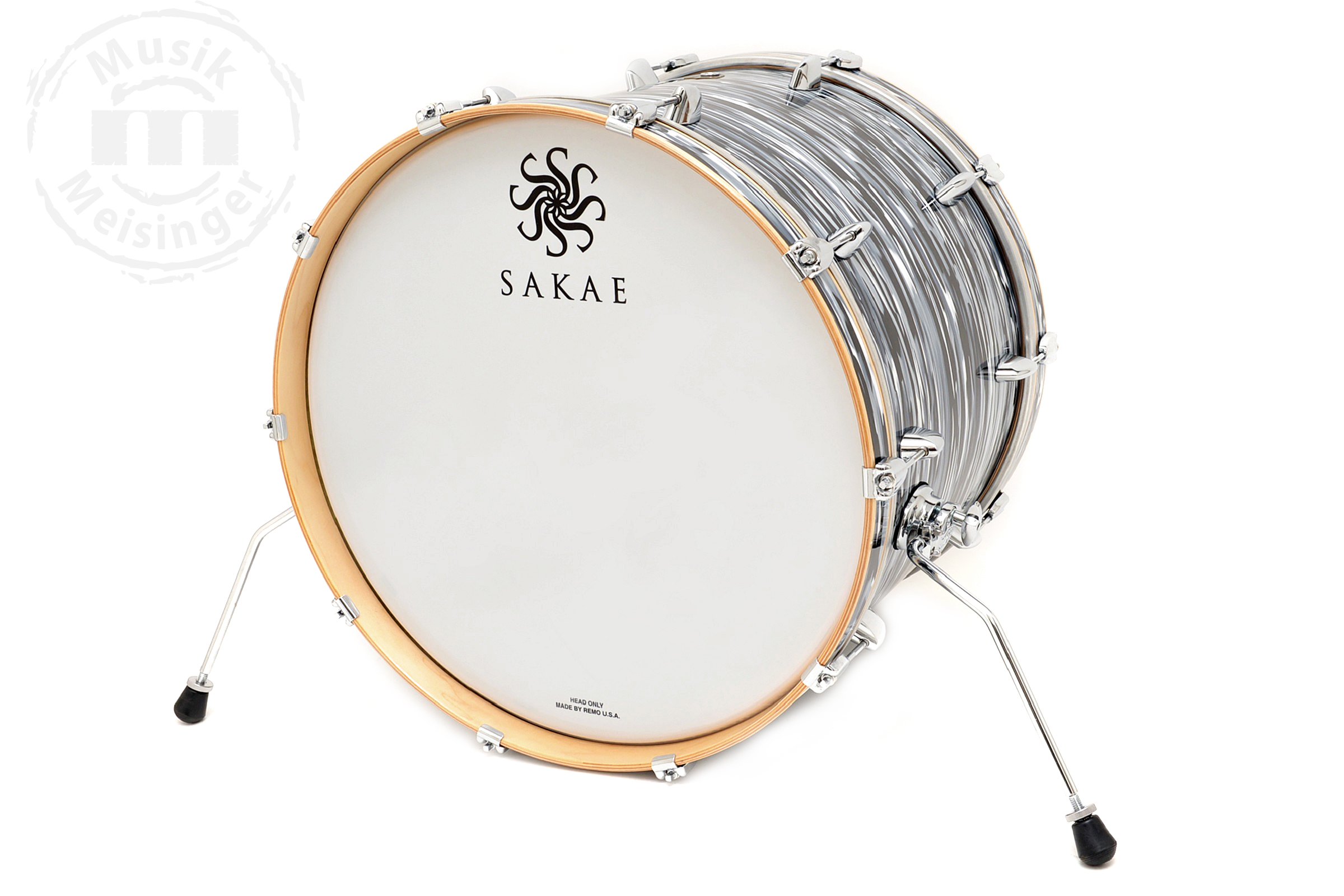 SAKAE Trilogy Bassdrum 22x14 Black Oyster Pearl