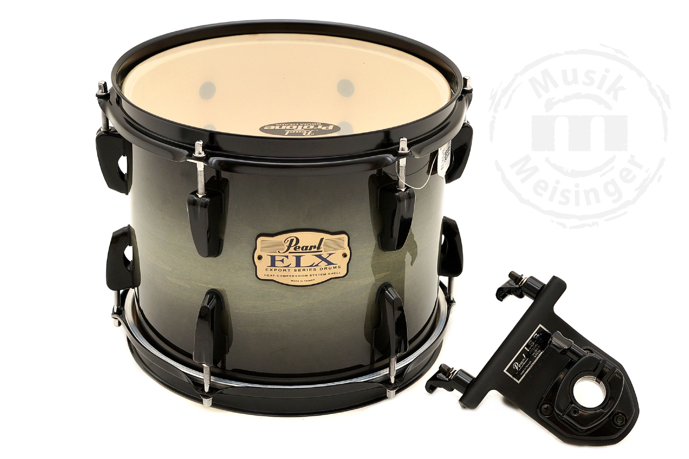 Pearl Export ELX 10x8 Tom Tom Black Burst w/ISS