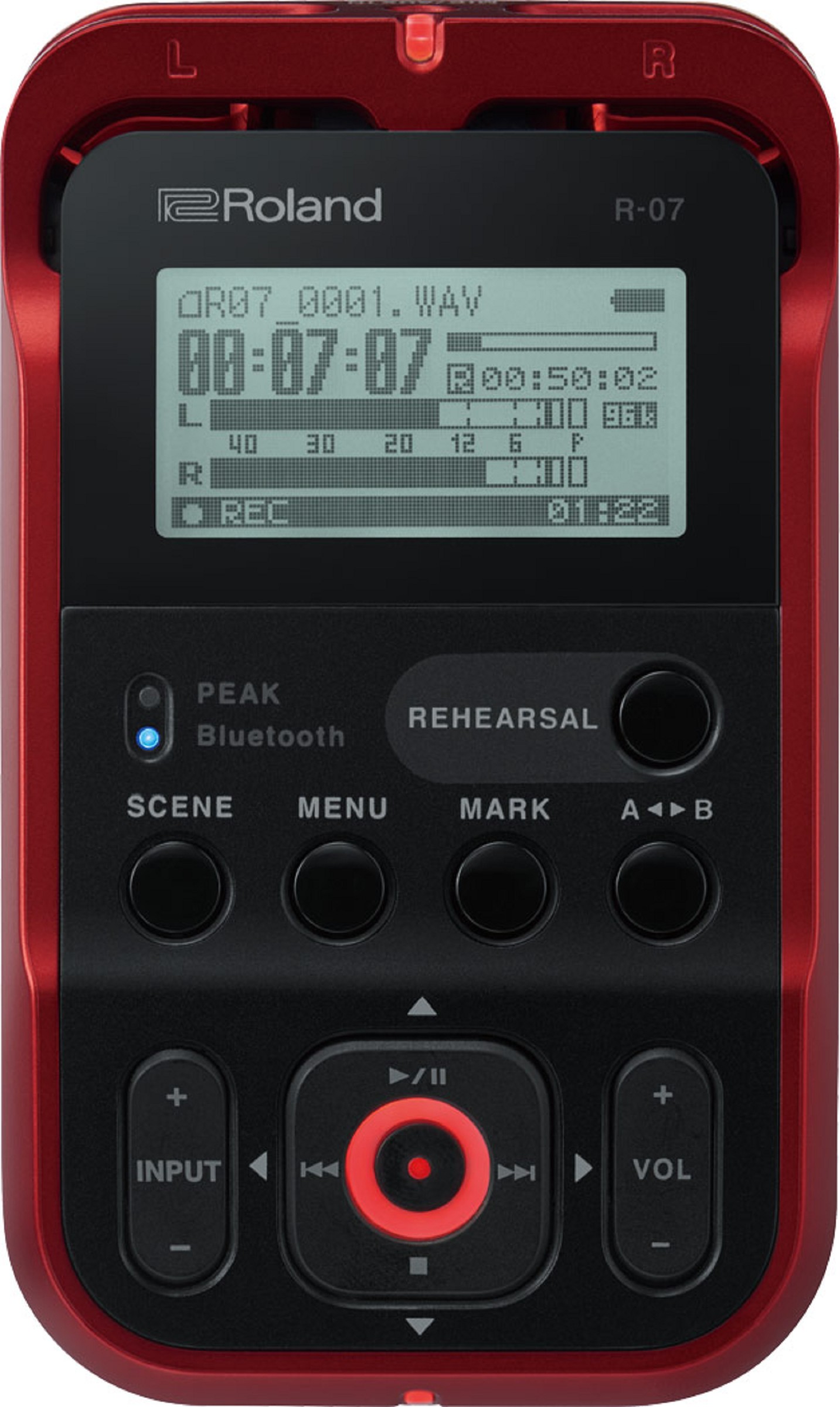 Roland R-07 RD WAV/MP3 Recorder