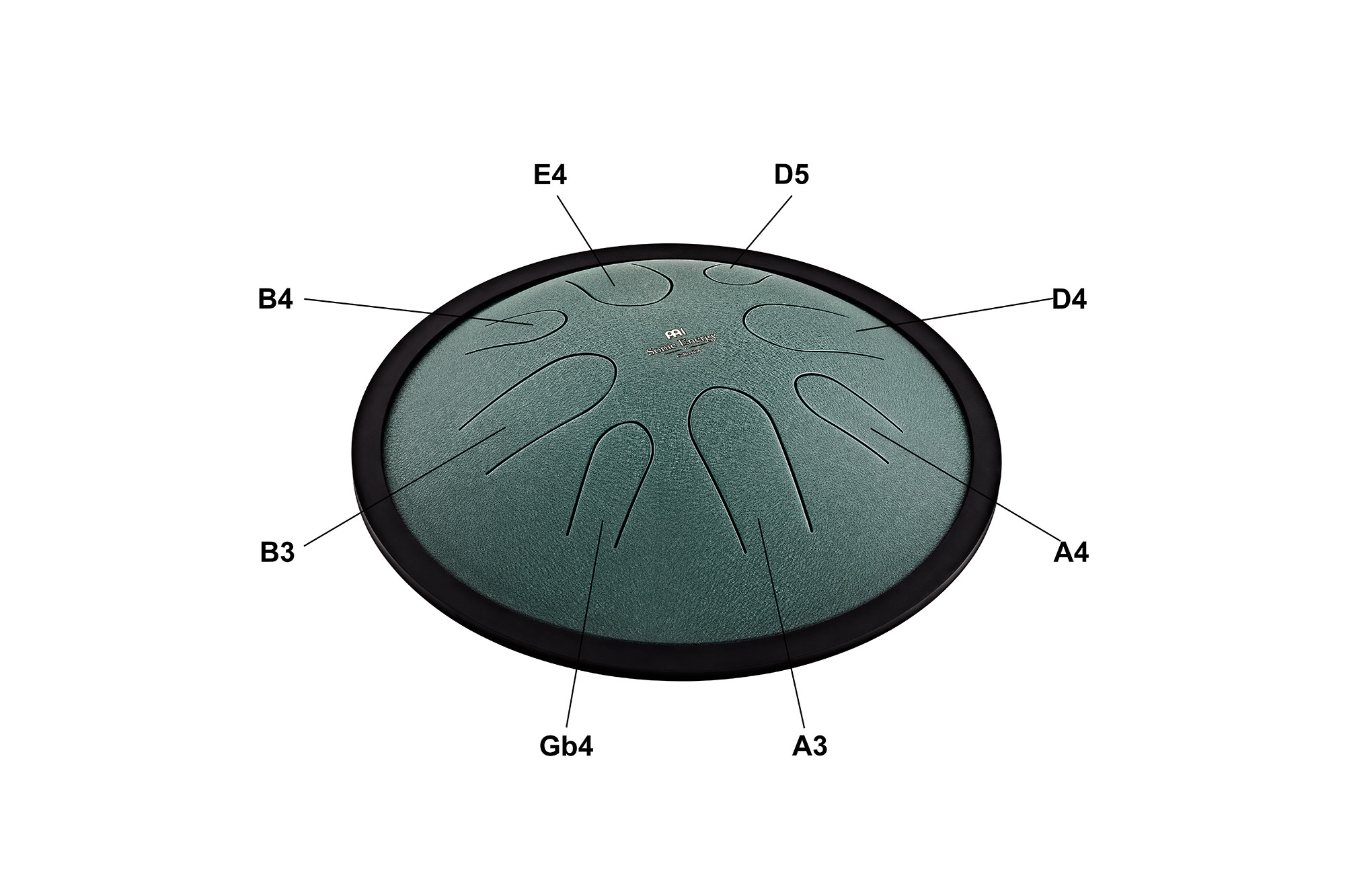 Meinl CSTD1DG Compact Steel Tongue Drum Dark Green