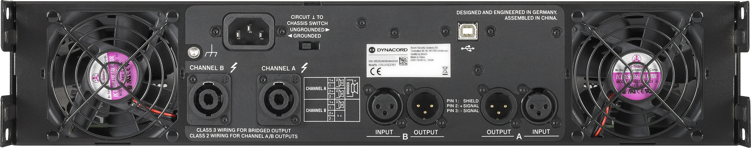 Dynacord L1800FD DSP power amplifier 2x950W