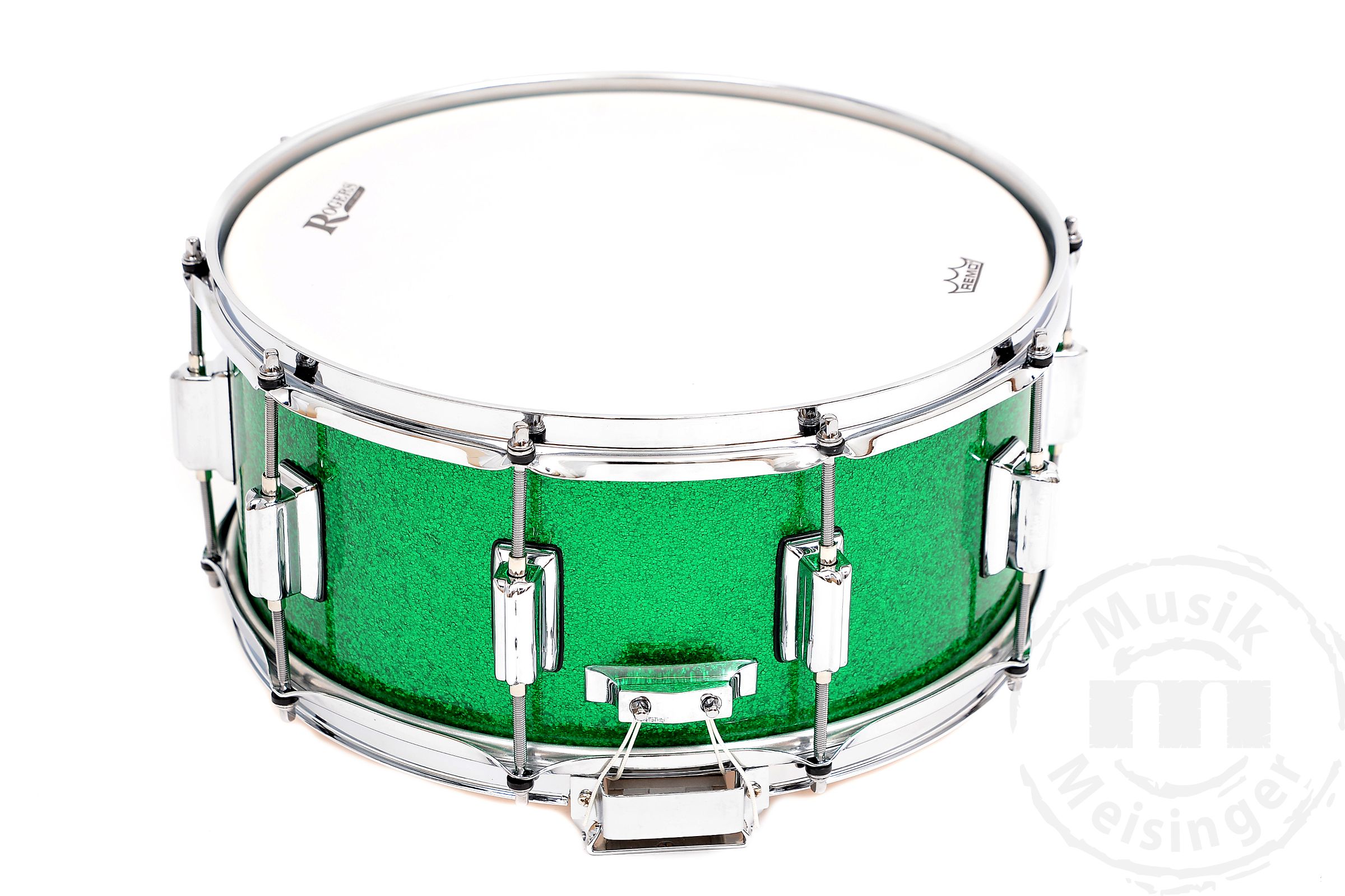 Rogers 14x6,5 Dyna-Sonic Snare Green Sparkle