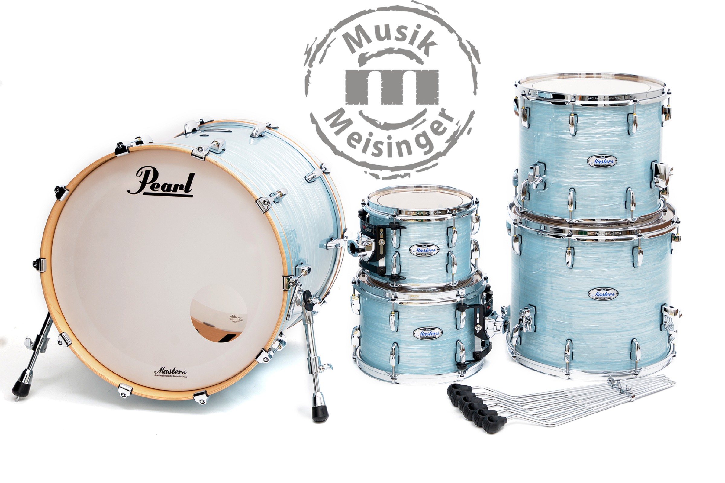 Pearl Masters MCT 22B/10T/12T/14FT/16FT Ice Blue Oyster