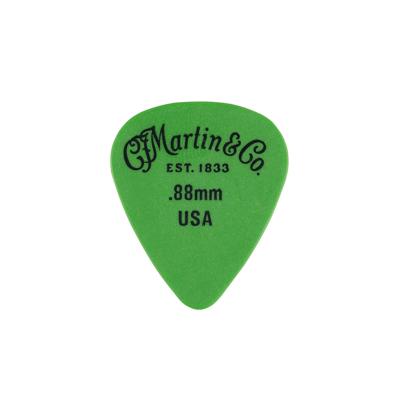 MARTIN GUITARS Delrin Guitar Picks, 12 pcs, Green, .88mm