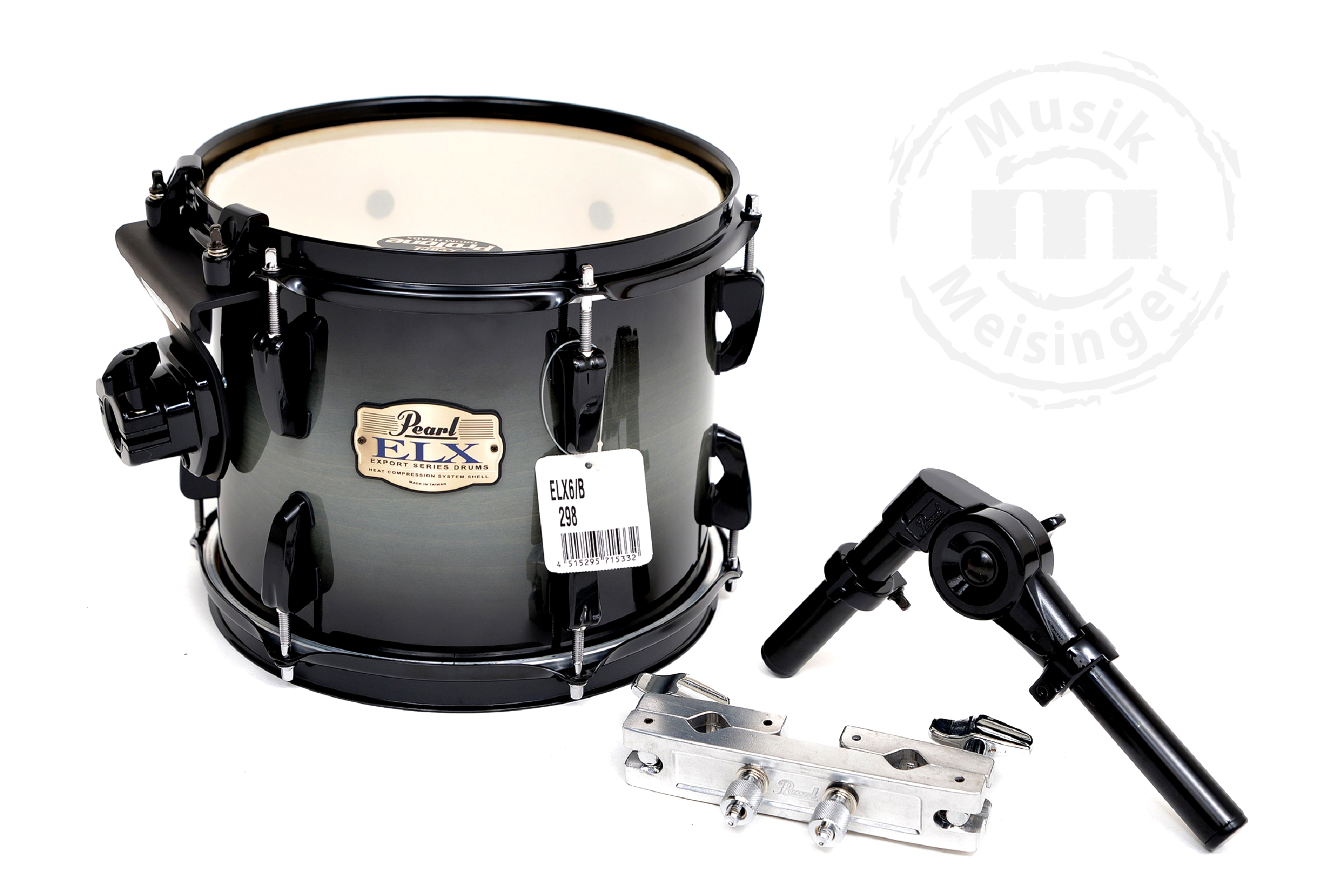 Pearl Export ELX 10x8 Add-on Pack Black Burst inkl. Klammer und Tomarm