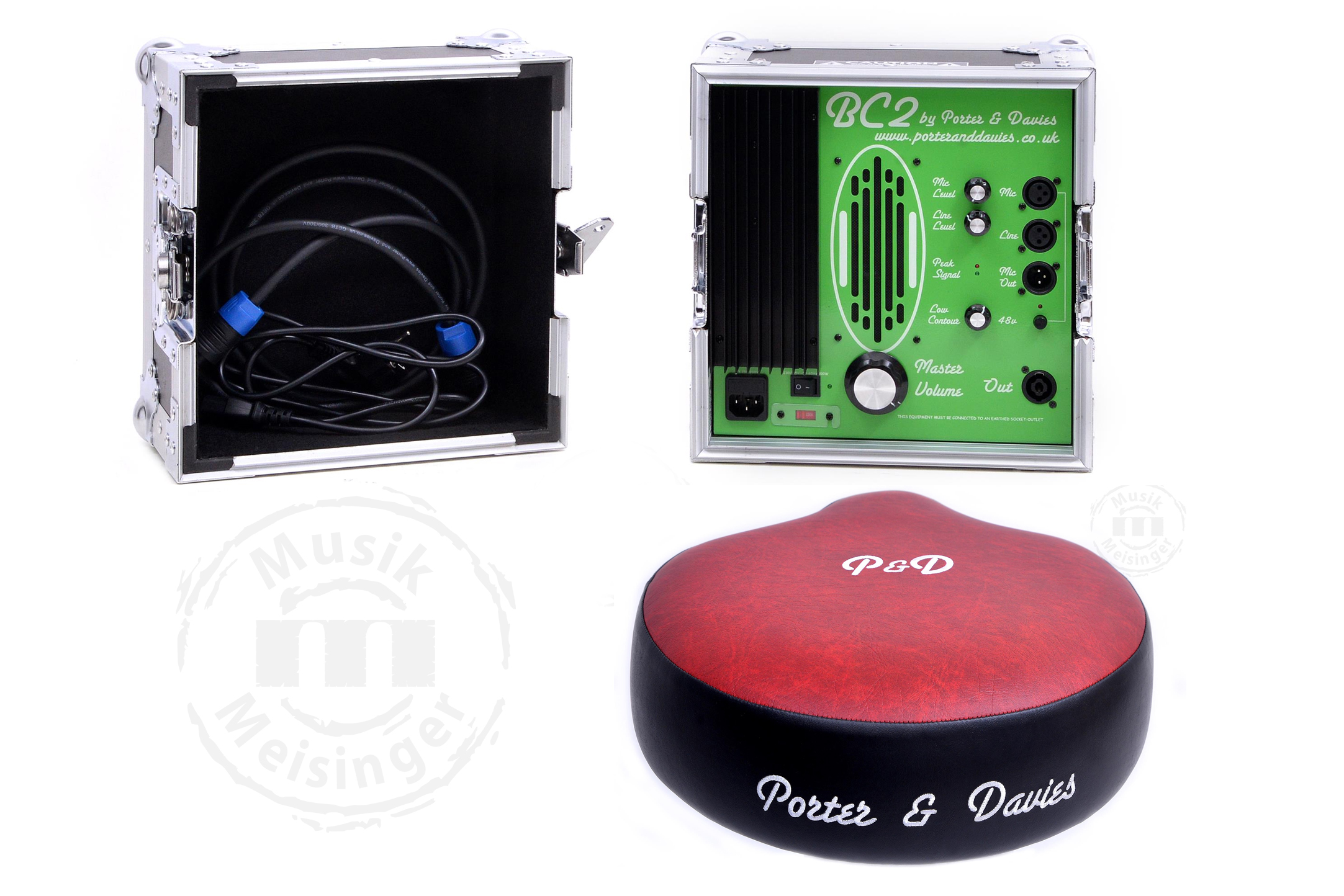Porter & Davies BC2 - mit - Red/Black Vinyl - Saddle