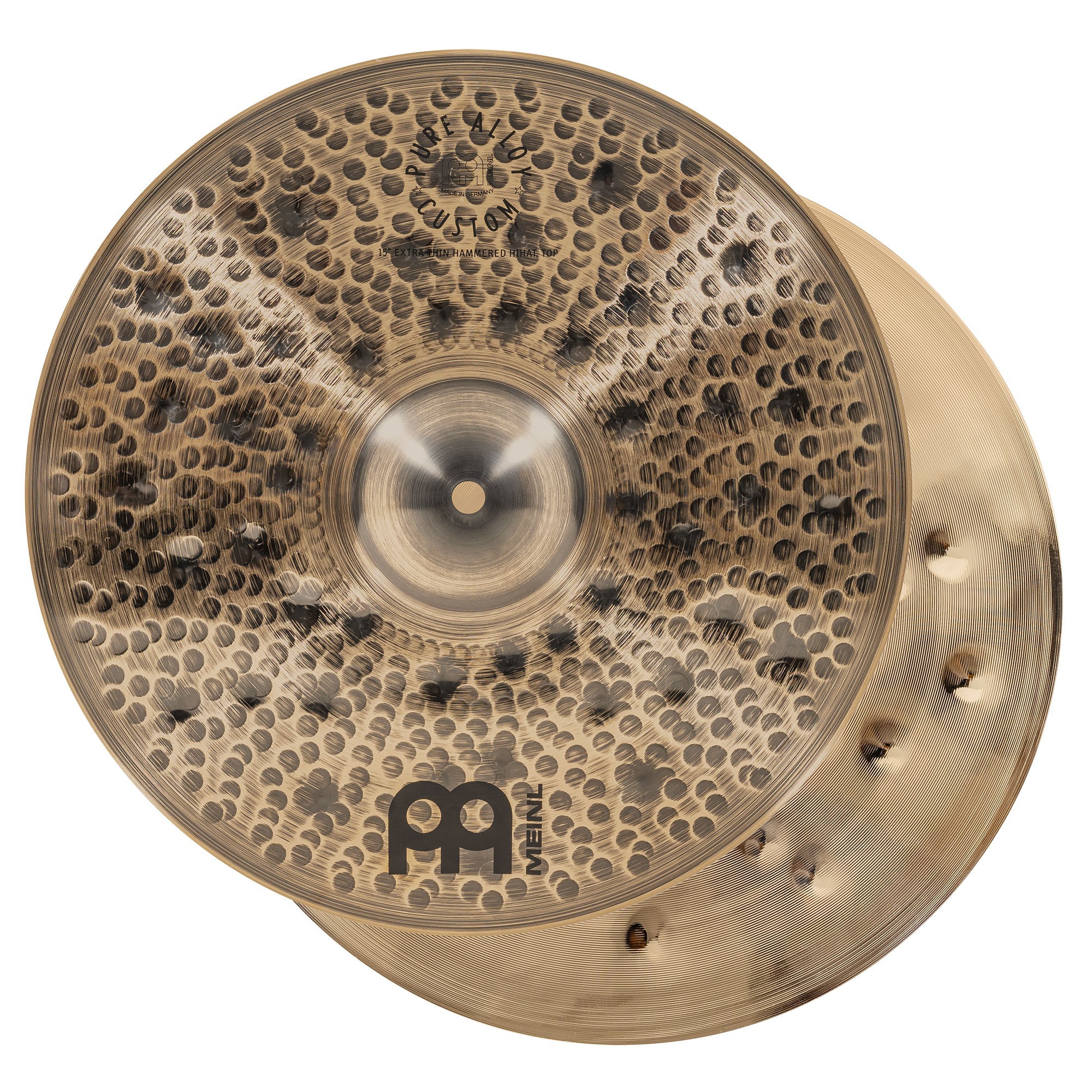 Meinl Pure Alloy 15" Custom Extra Thin Hammered Hihat