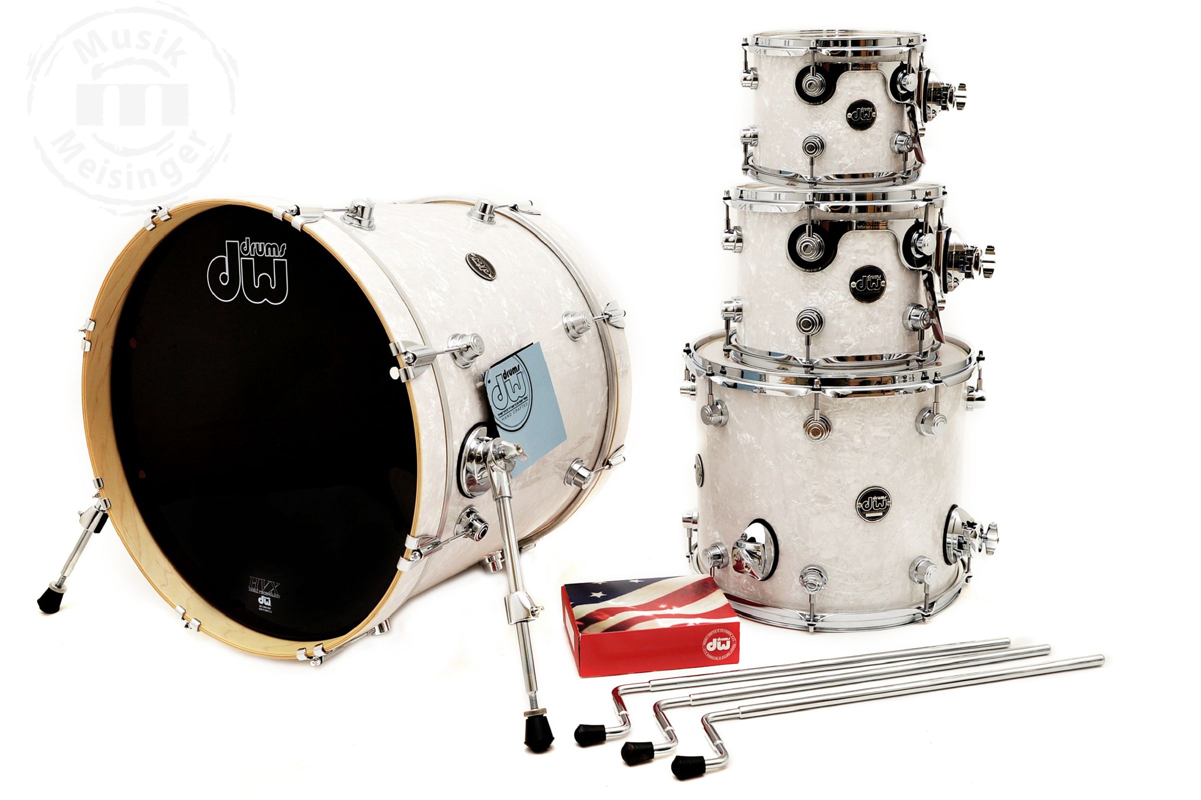 dw Performance Shellset 22B/10T/12T/16FT White Marine Pearl