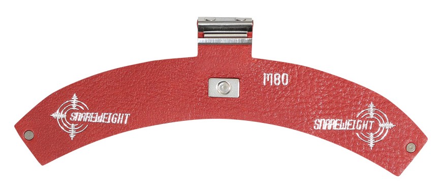 Snareweight M80 Magnetic Drumdämpfer red Leder