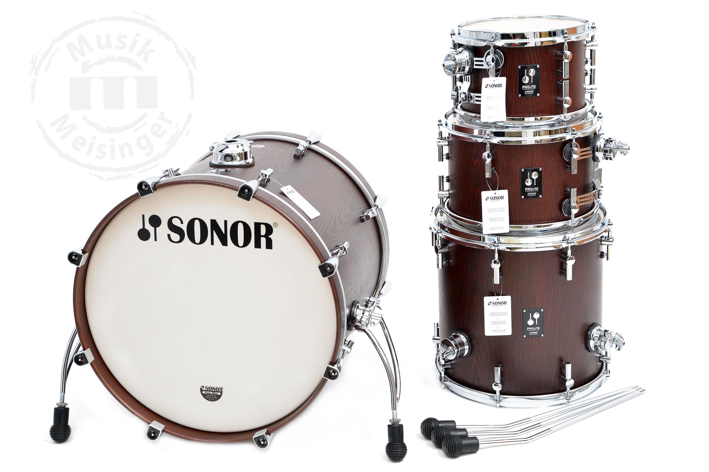 Sonor ProLite Shellset 20BD/10TT/12TT/14FT Nussbaum
