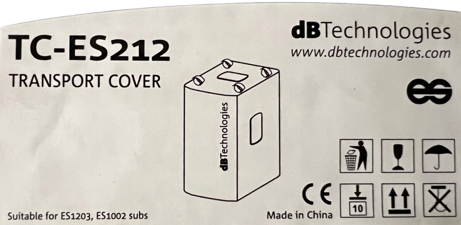 DB Technologies TC-ES212 Cover Sub ES 1002