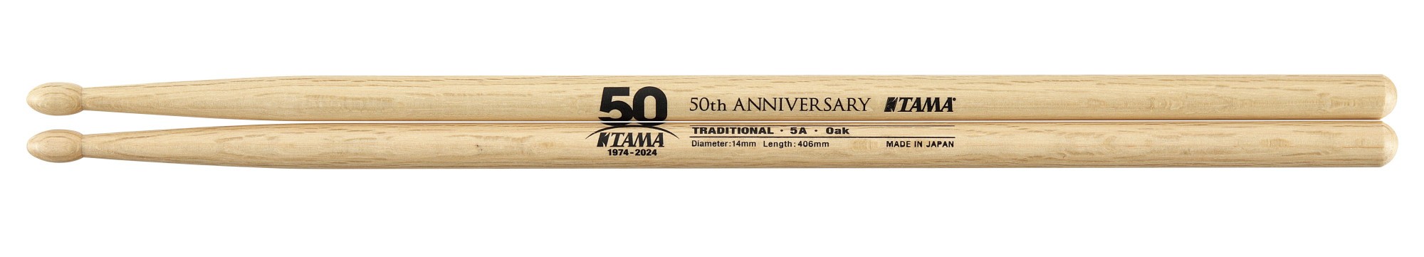 Tama Sticks 5A Oak Holz Kopf 50th Anniversary