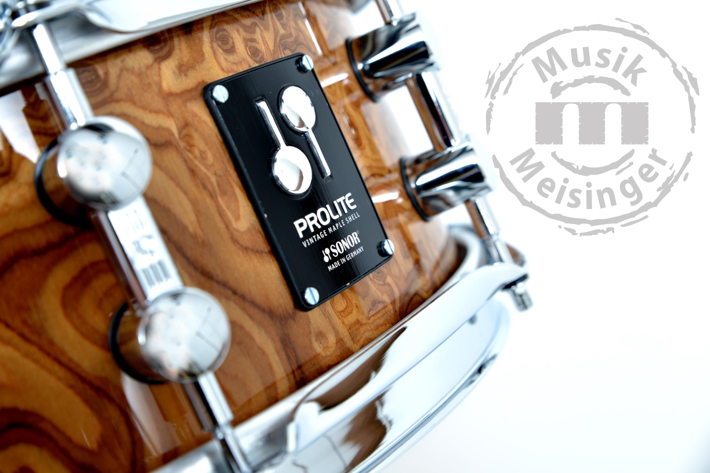 Sonor ProLite 13x5 Snare Chocolate Burl