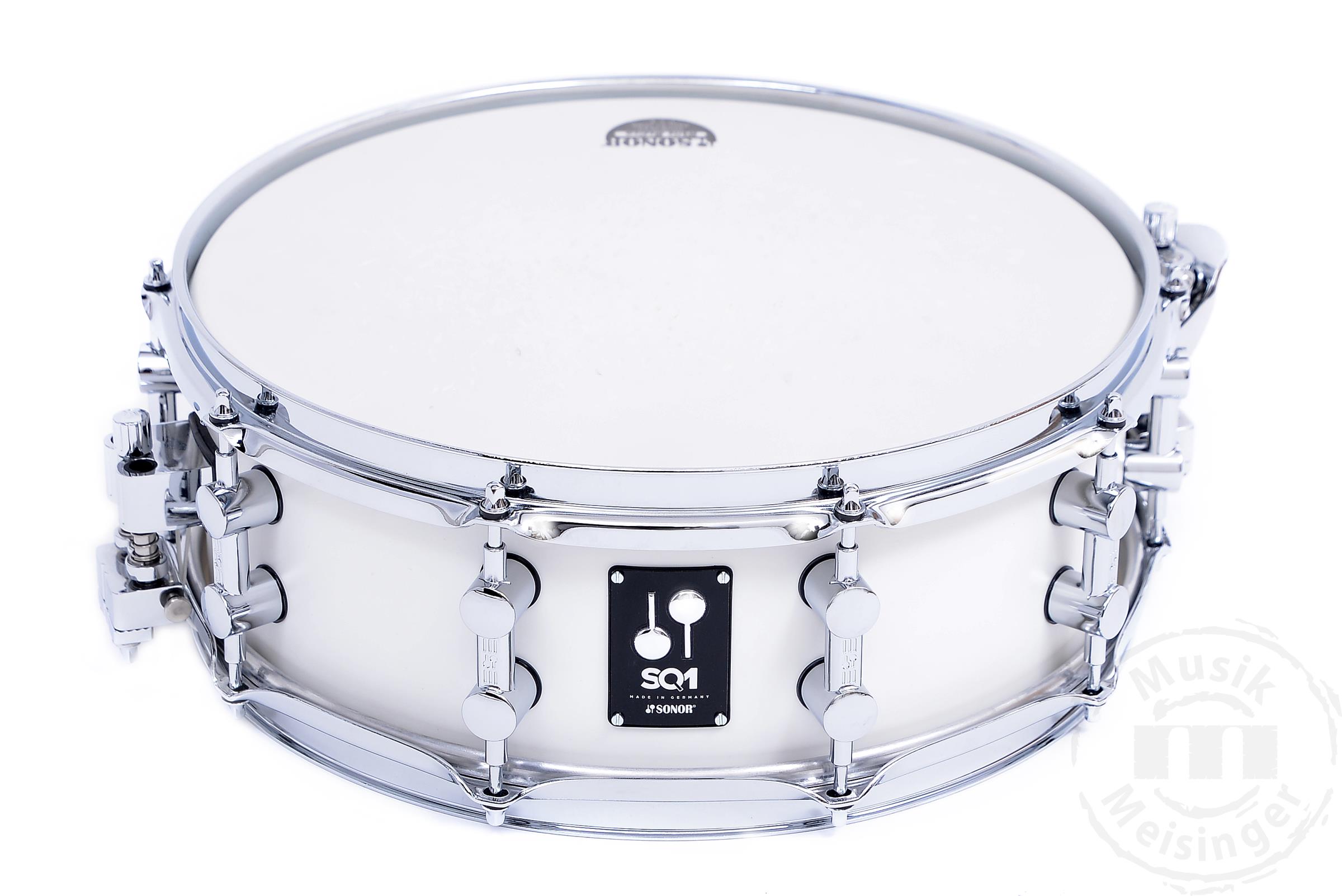 Sonor SQ1 14x5 Snare Satin Pure White