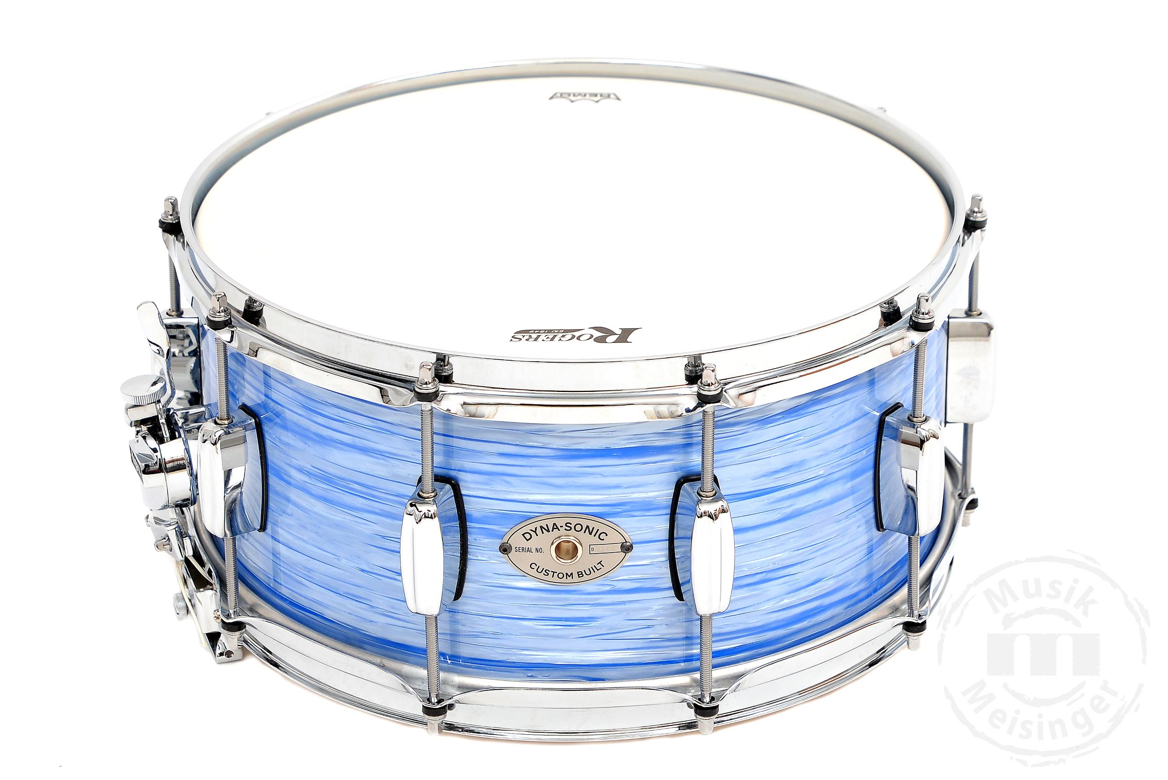 Rogers 14x6,5 Dyna-Sonic Snare Blue Ripple Rogers 14x6,5 Dyna-Sonic Snare Blue Ripple
