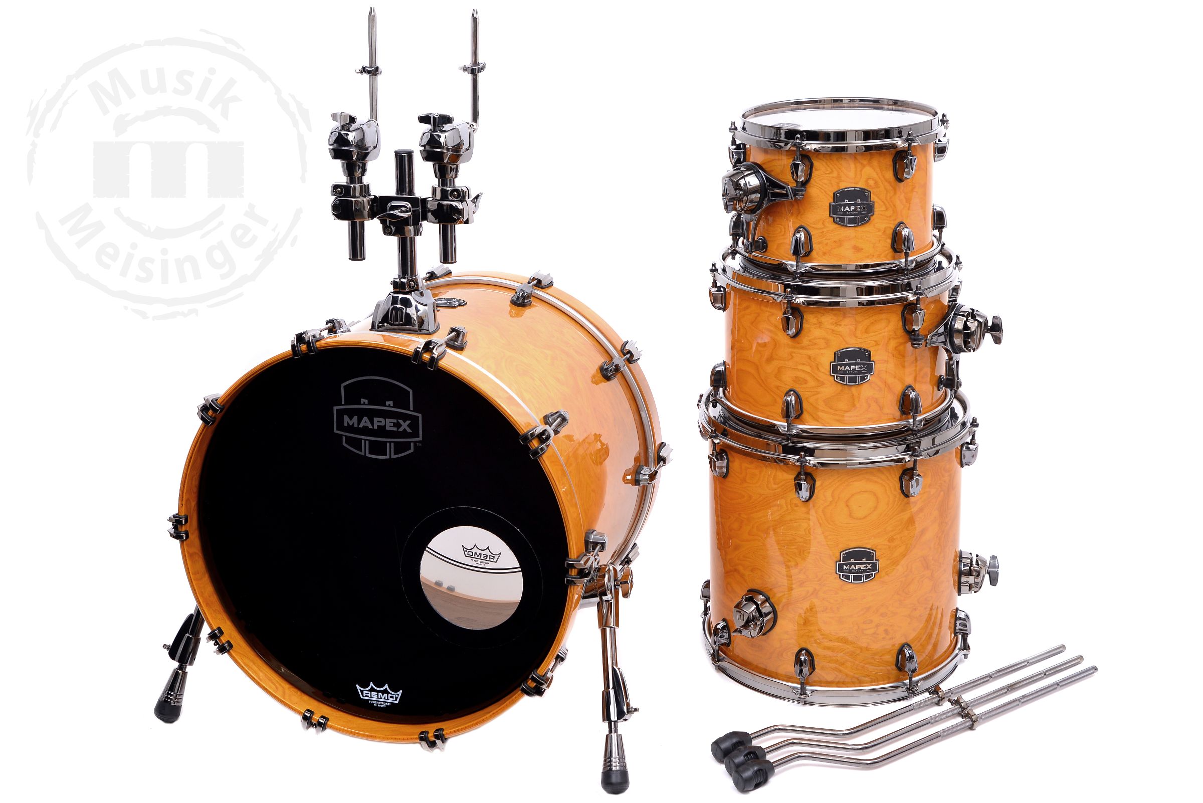 Mapex Saturn V MH Exotic Shellset Amber Maple Burl 20/10/12/14