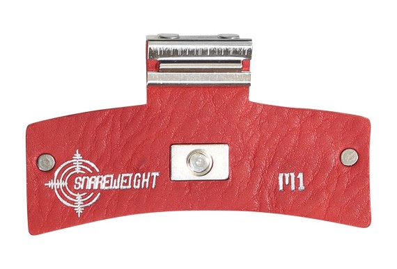 Snareweight M1b Magnetic Drumdämpfer red Leder