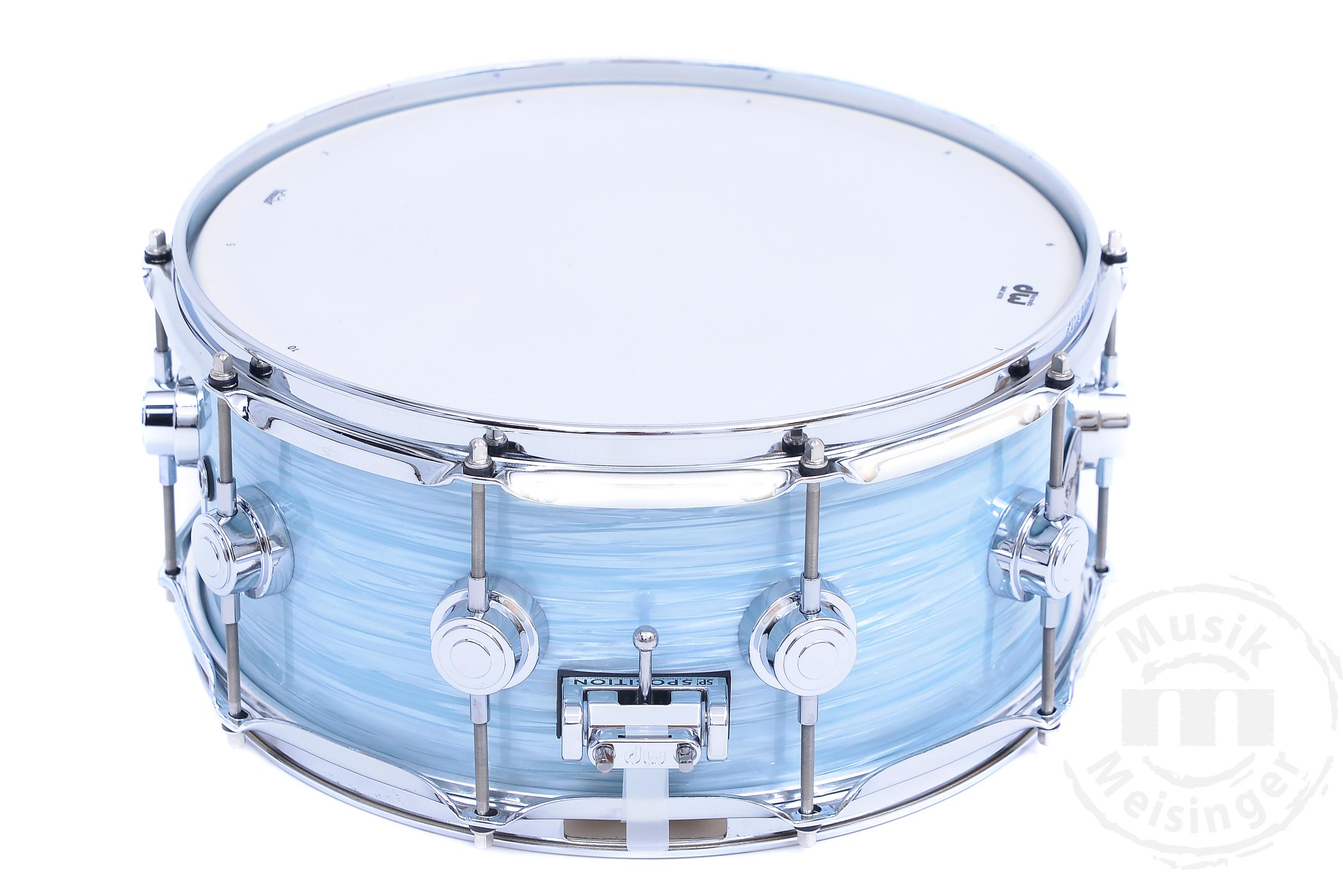 DW Finish Ply 14x6 Snare Pale Blue Oyster