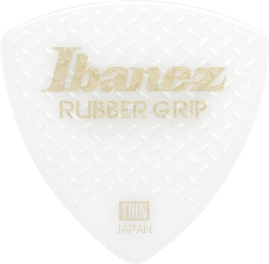 IBANEZ Pick Rubber Grip, White, Thin, 6 Stück