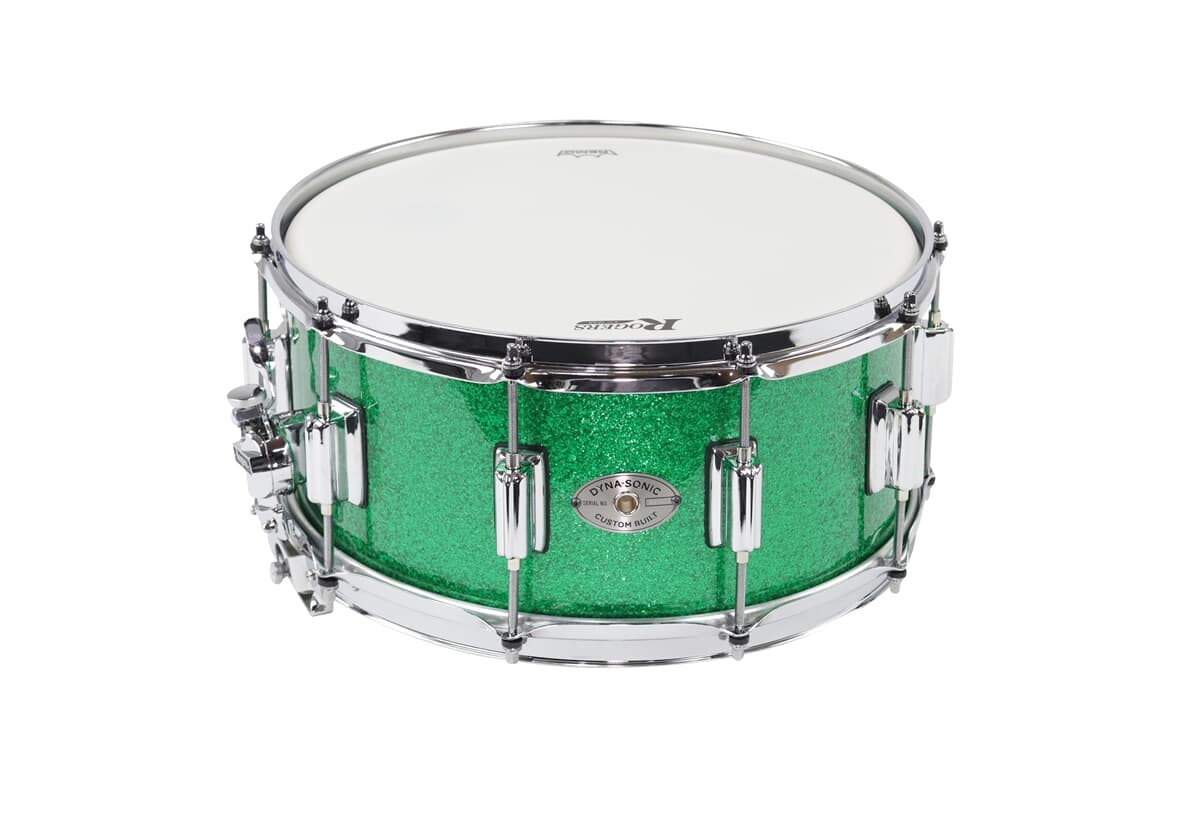 Rogers 14x6,5 Dyna-Sonic Snare Green Sparkle