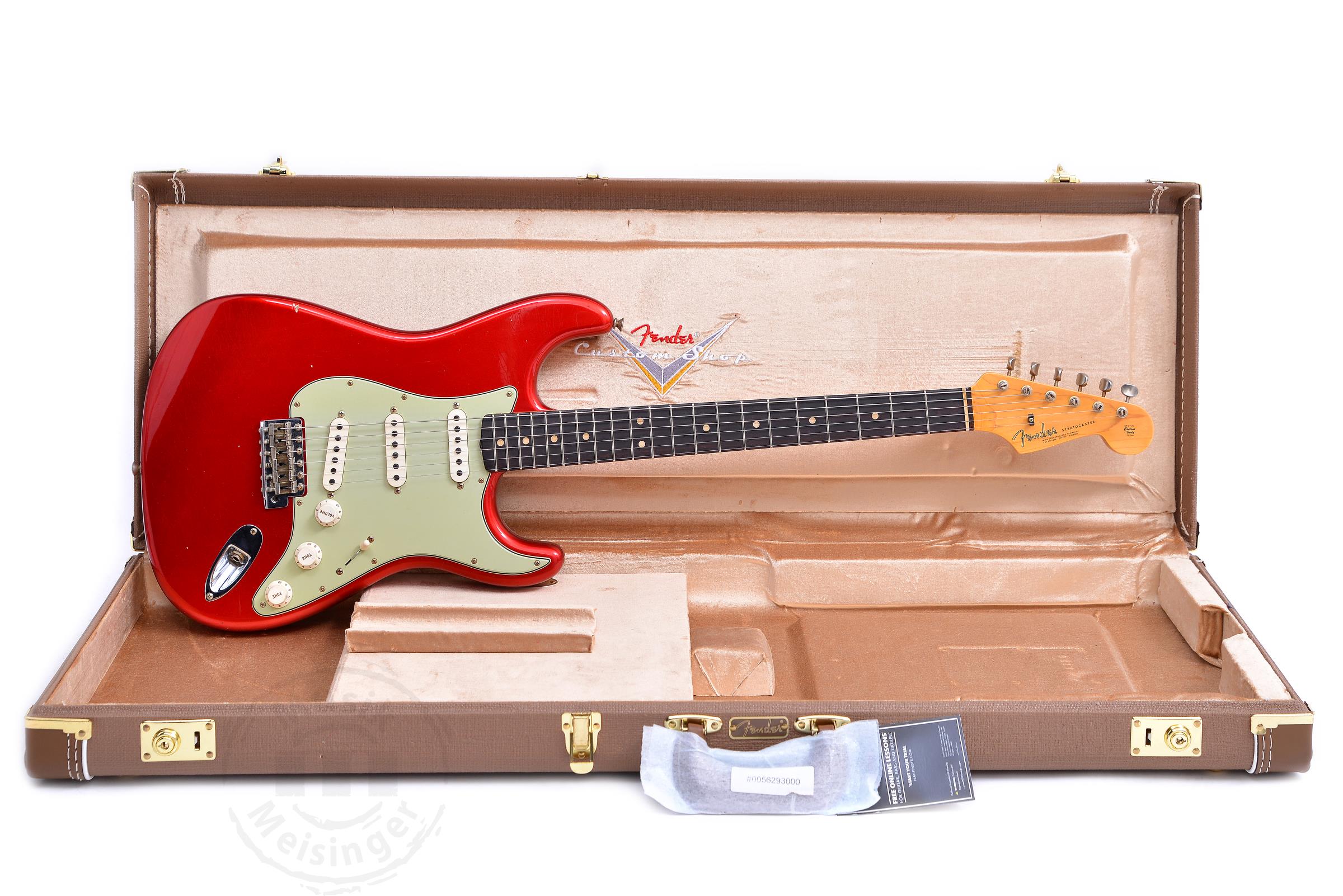 FENDER Custom Shop 1963 Strat Journey Man Candy Apple Red