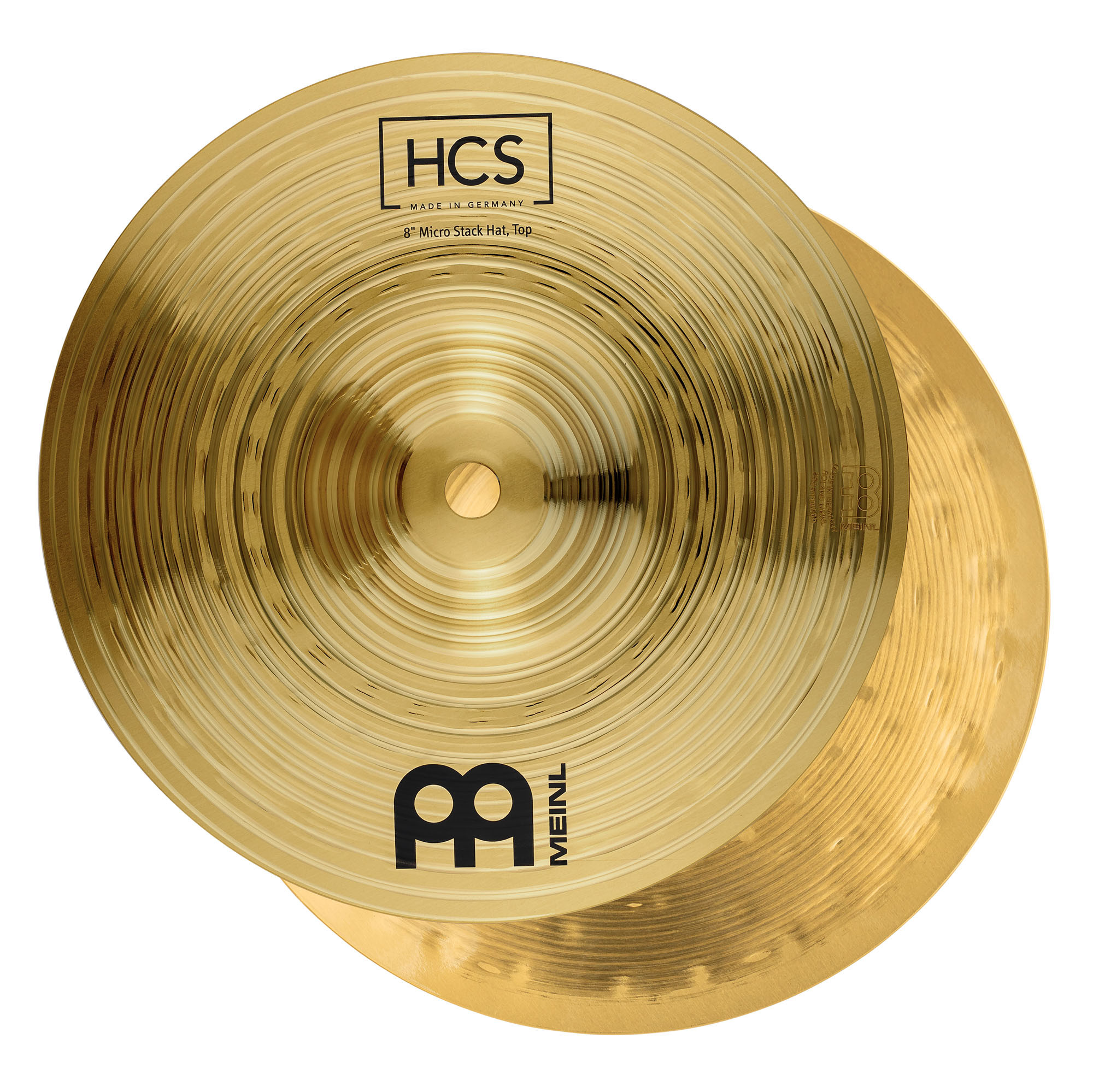 Meinl HCS8H 8" Micro Stack Hats Messing-Becken