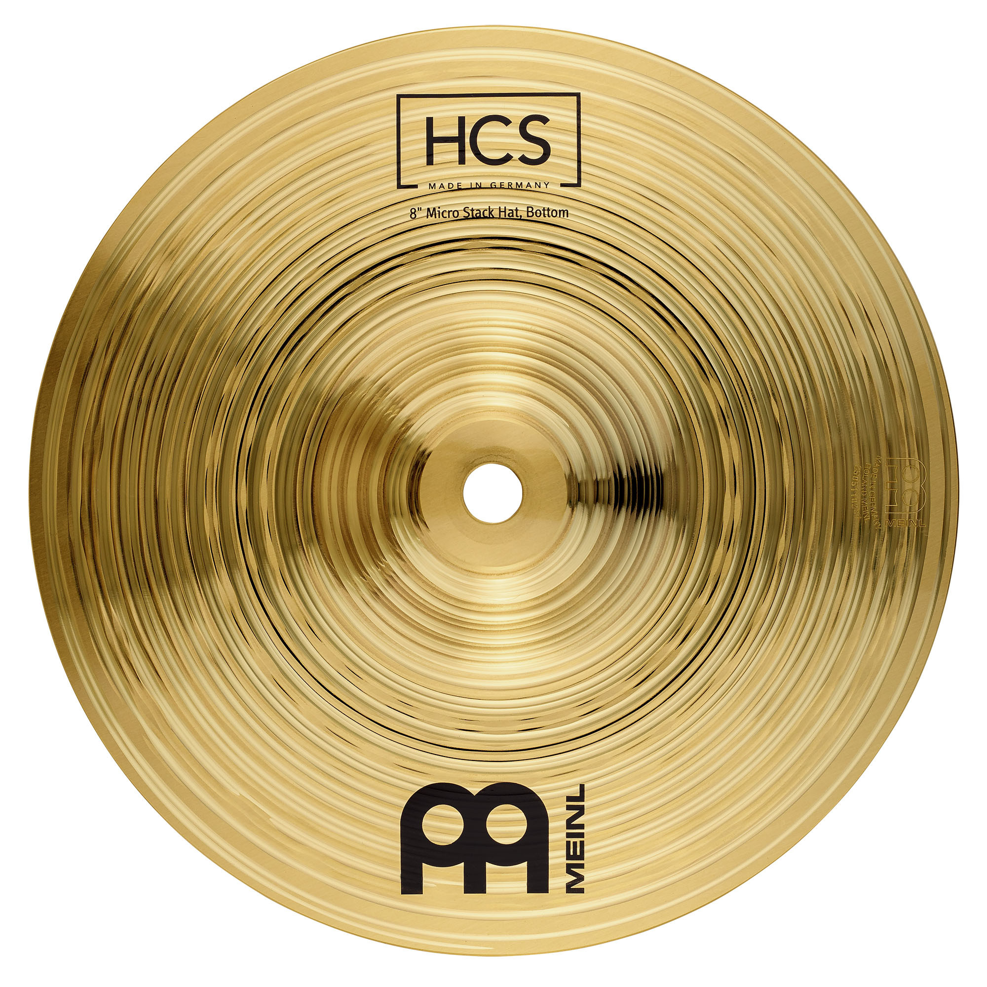 Meinl HCS8H 8" Micro Stack Hats Messing-Becken