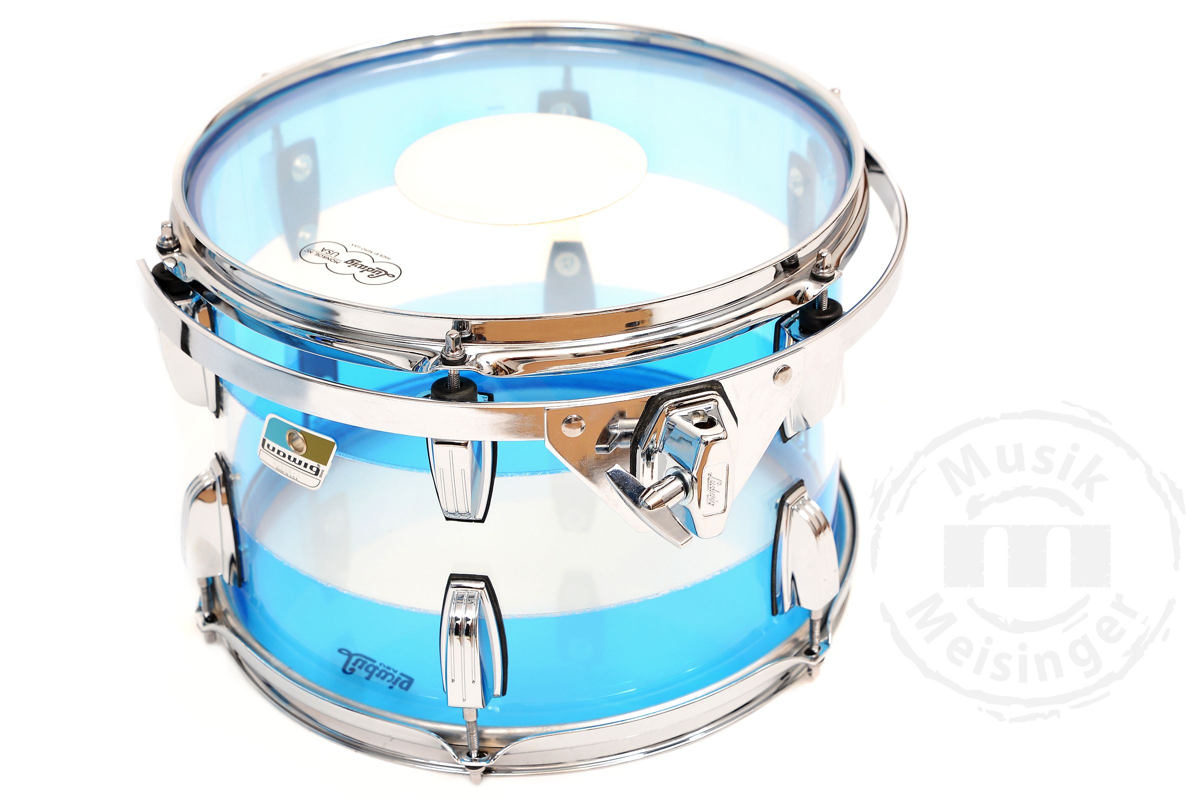 Ludwig Vistalite 22BD/13TT/16FT Blue/Clear Ludwig Vistalite 22BD/13TT/16FT Blue/Clear