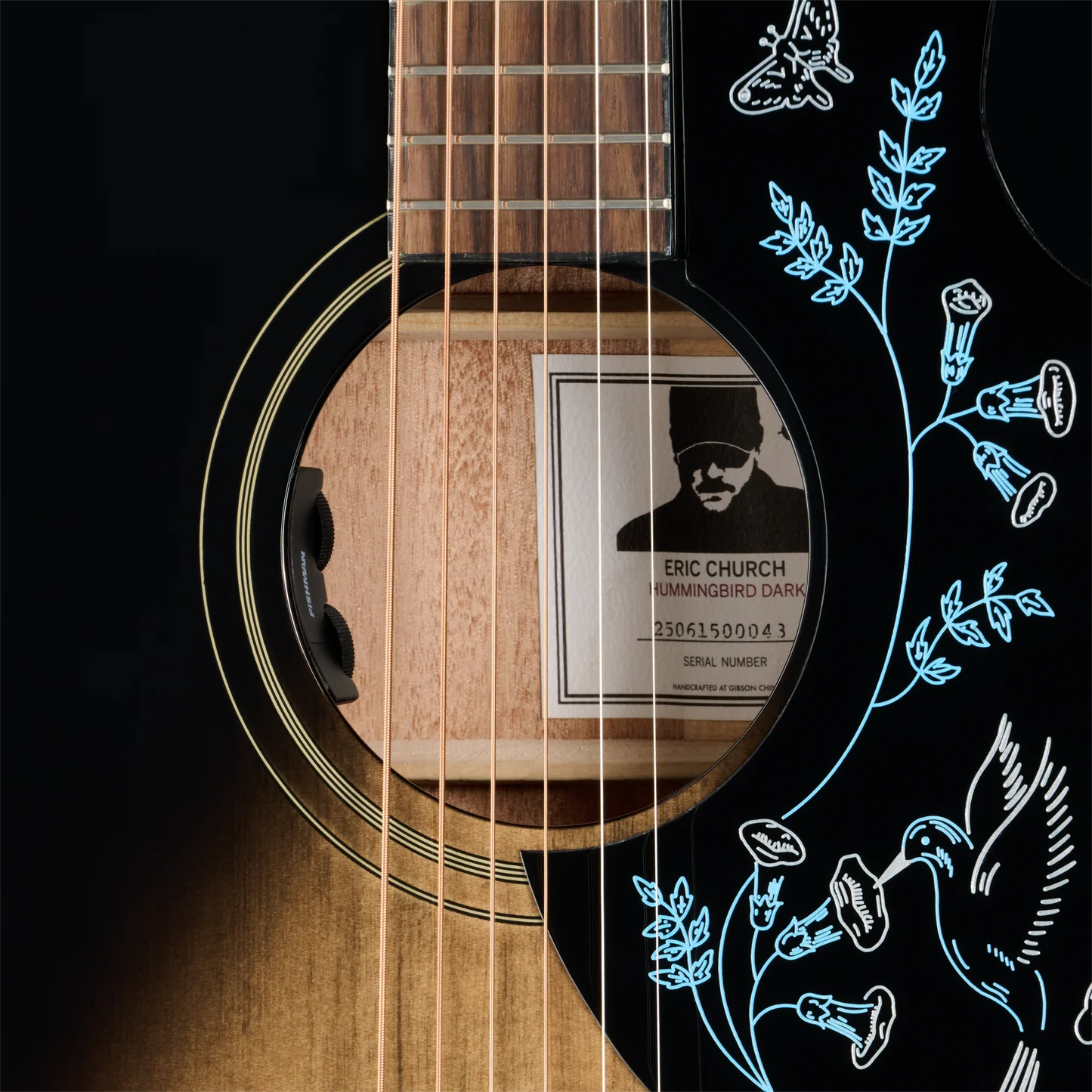 EPIPHONE Eric Church Hummingbird Dark, Cobra Burst