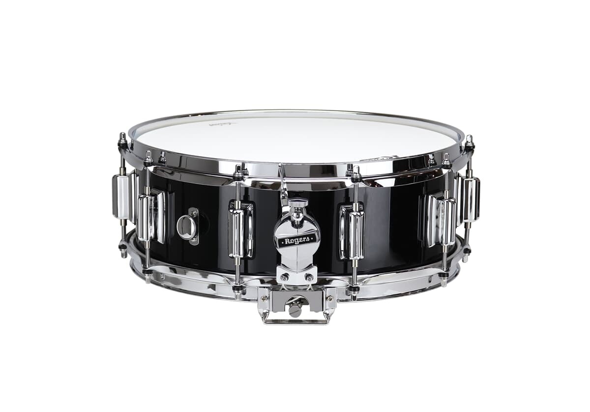 Rogers 14x5 Dyna-Sonic Snare Black Lacquer