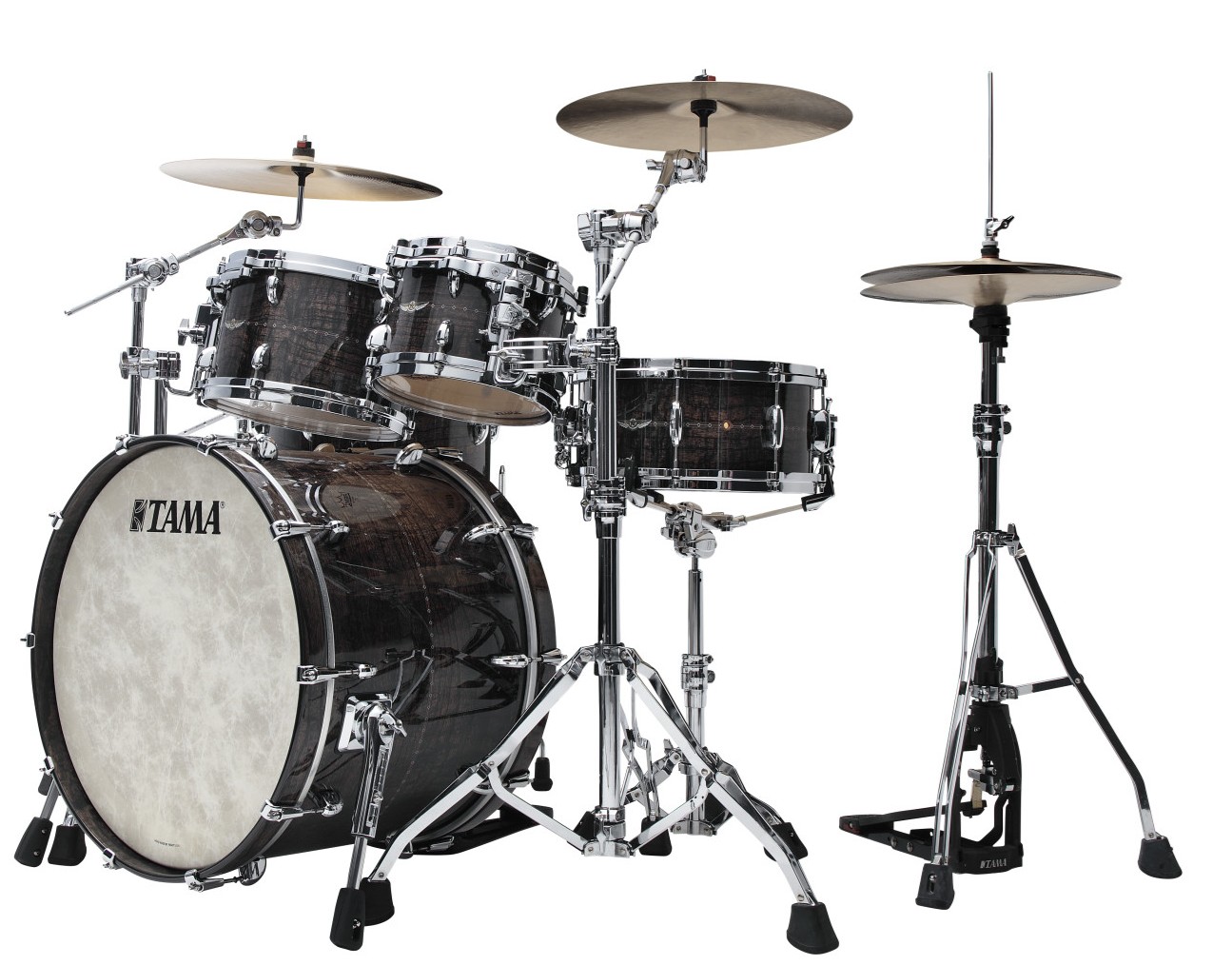 Tama Star Maple 22B/10T/12T/16FT Charcoal Brown Paraiso