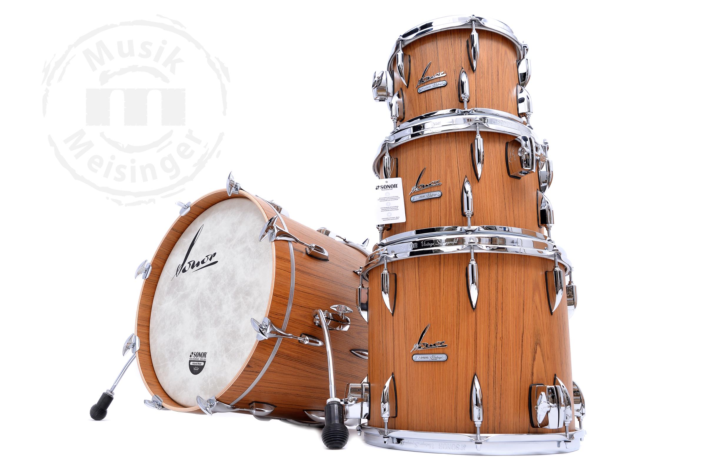 Sonor Vintage 18B/10TT/12TT/14FT Teak Seidenmatt Sonor Vintage 18B/10TT/12TT/14FT Teak Seidenmatt