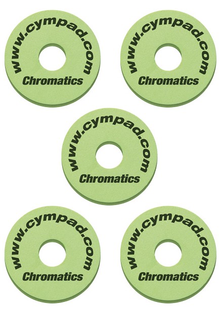 Cympad Chromatics grün Beckenfilz-Set 5 stück