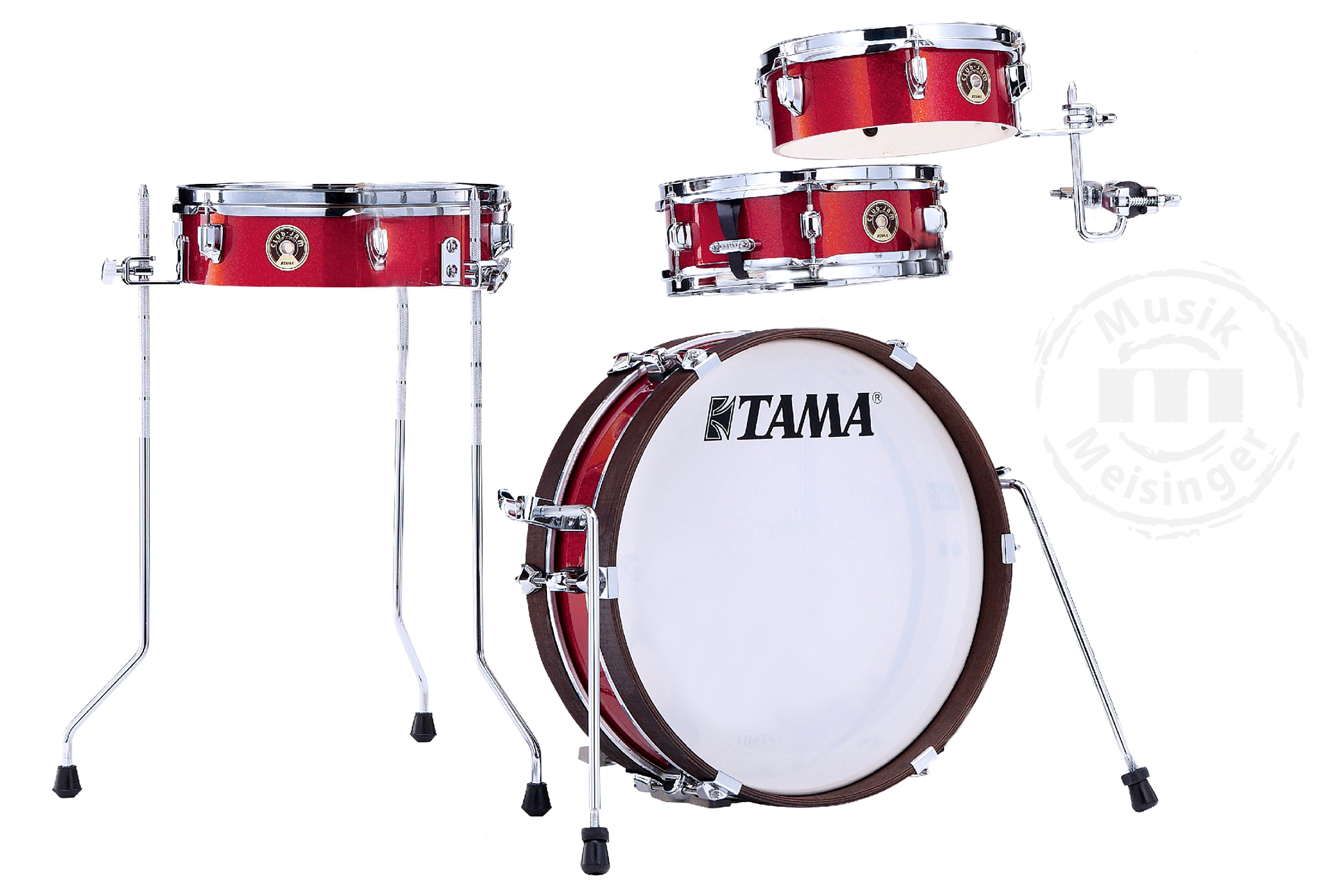 Tama LJK48P-BRM Club-Jam Pancake Burnt Red Mist