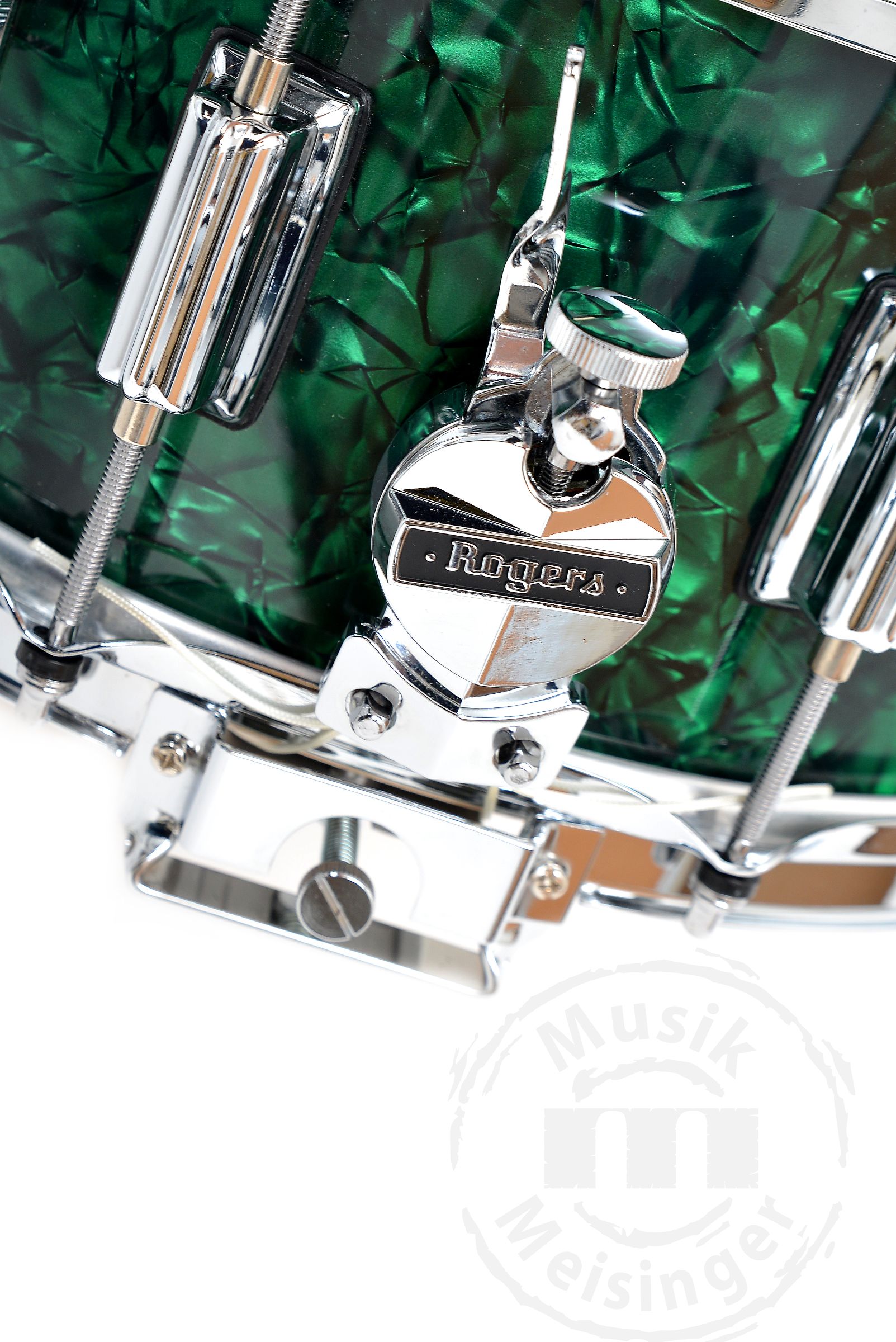 Rogers 14x5 Dyna-Sonic Snare Green Marine Pearl