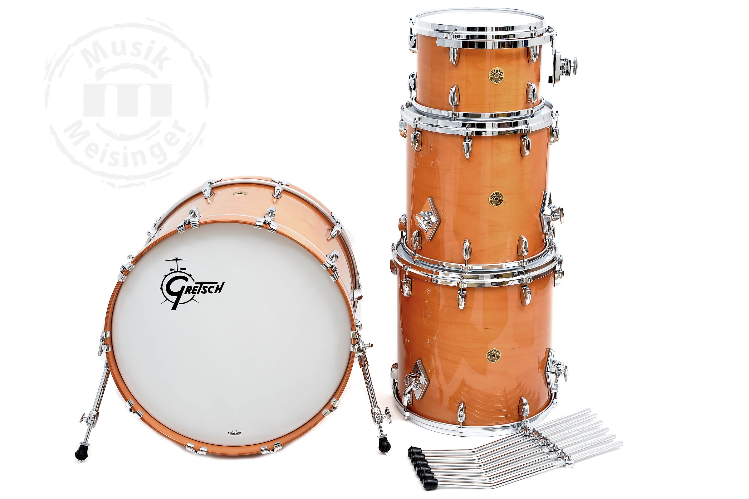 Gretsch USA Custom Kit 22B/12T/14FT/16FT Mill. Maple Gloss Gretsch USA Custom Kit 22B/12T/14FT/16FT Mill. Maple Gloss