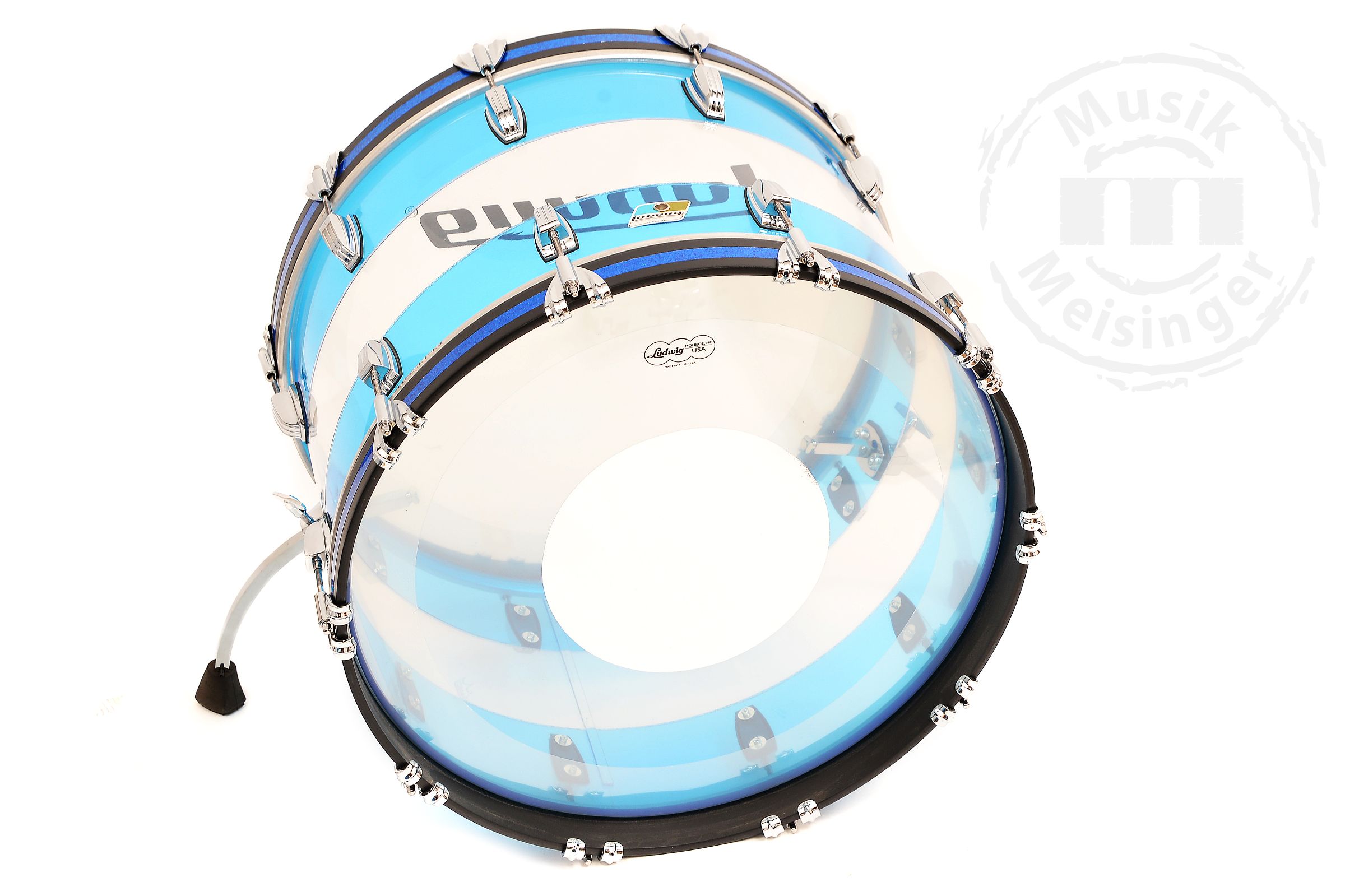 Ludwig Vistalite 22BD/13TT/16FT Blue/Clear Ludwig Vistalite 22BD/13TT/16FT Blue/Clear